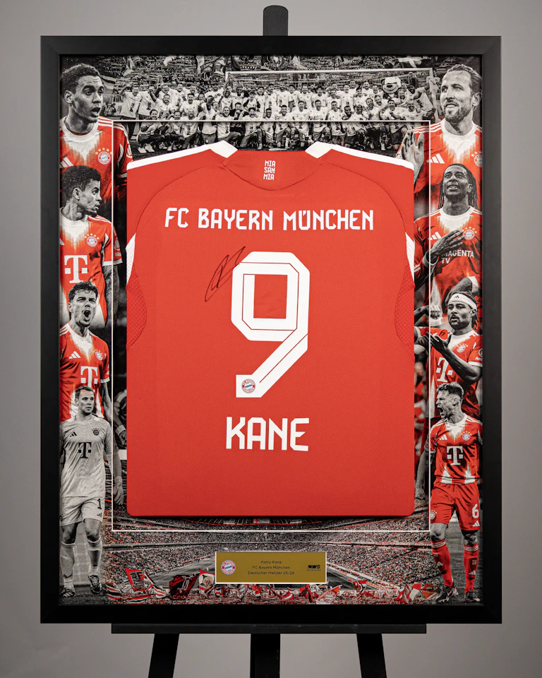 Harry Kane | Limited Edition Framed Signed Home 25/26 Shirt