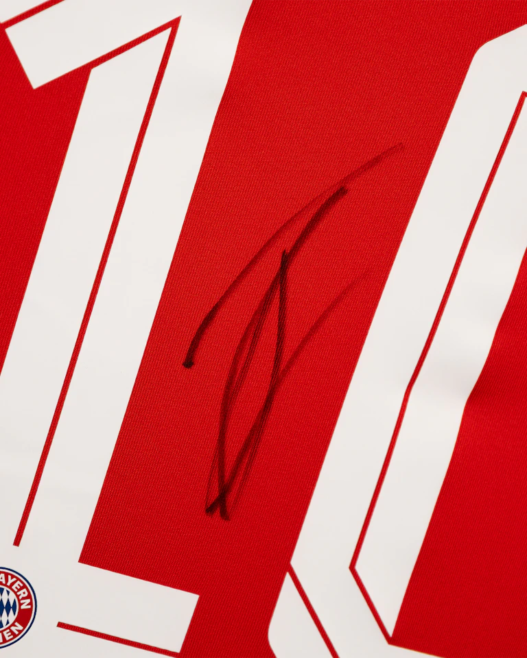 Jamal Musiala | Limited Edition Framed Signed Home 25/26 Shirt