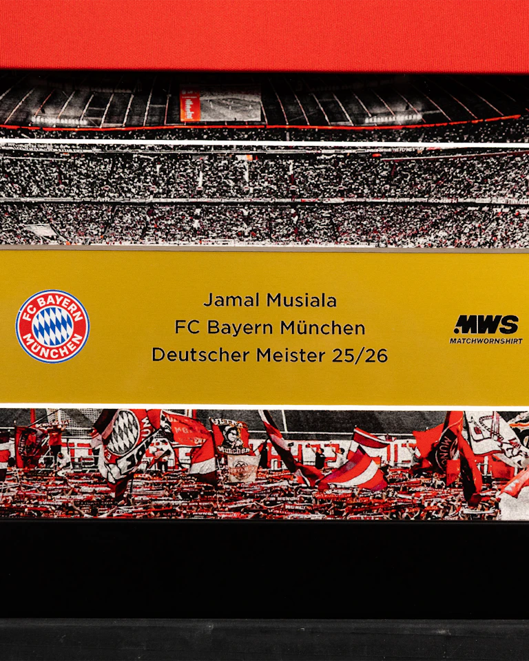 Jamal Musiala | Limited Edition Framed Signed Home 25/26 Shirt