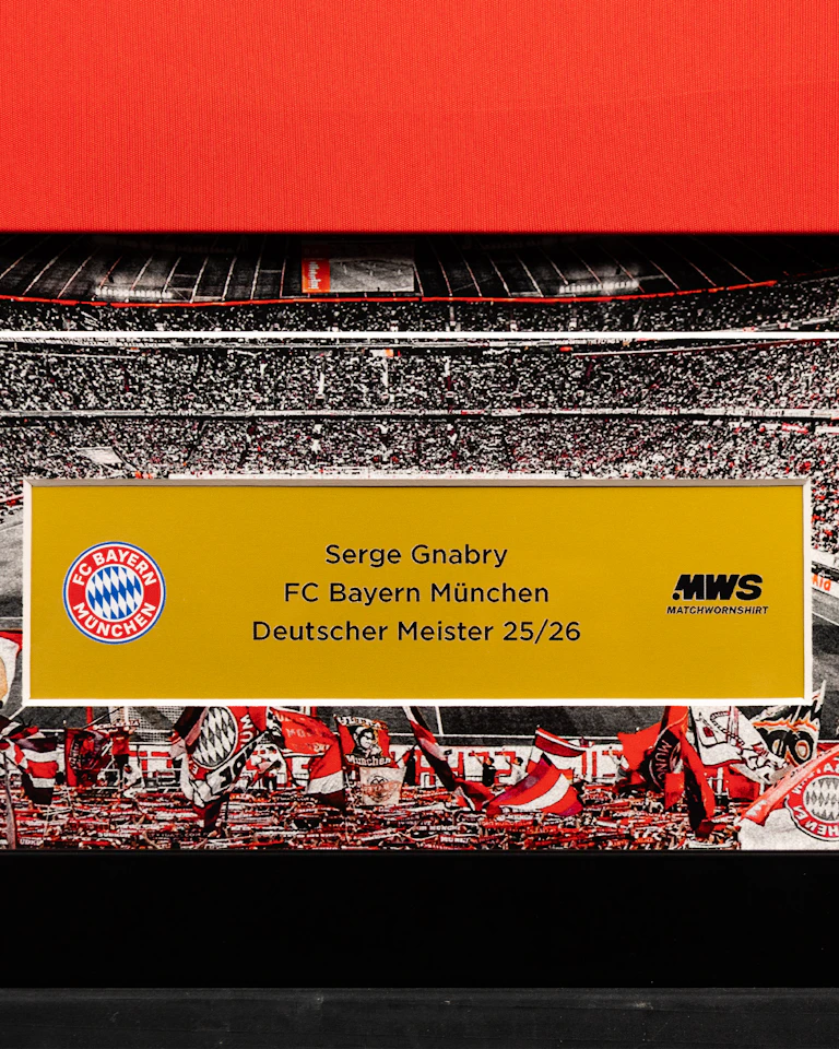 Serge Gnabry | Limited Edition Framed Signed Home 25/26 Shirt