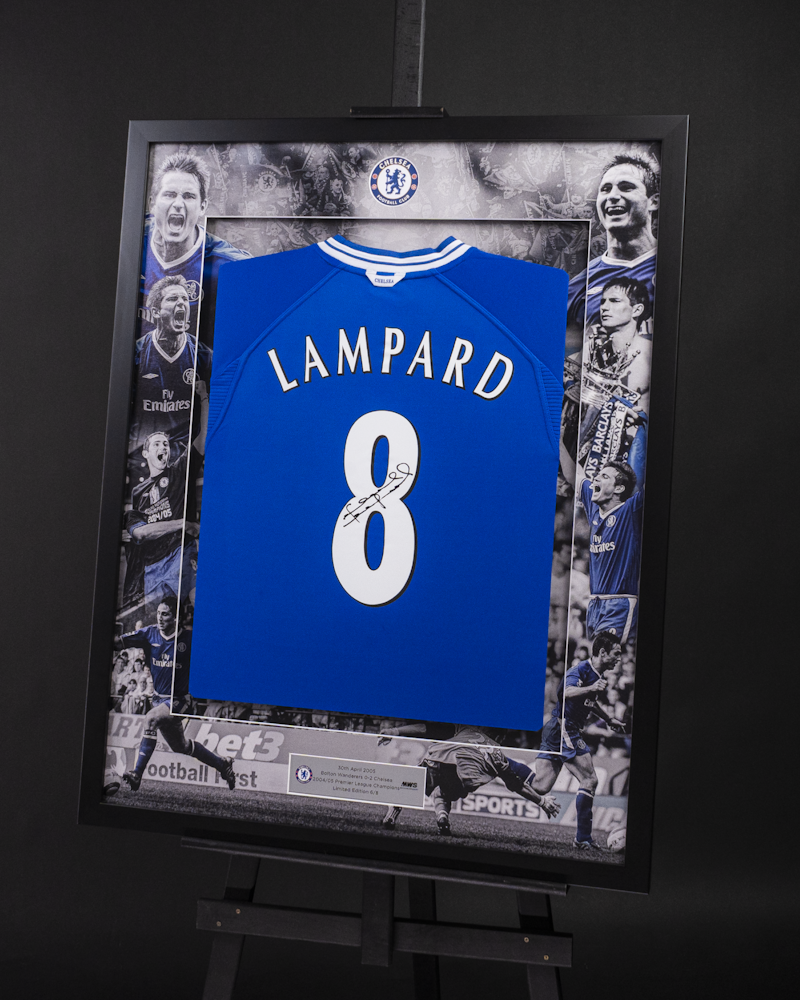 Limited Edition Framed Frank Lampard Shirt - 6 | MatchWornShirt