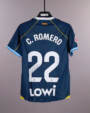 来自RCD Espanyol De Barcelona的Carlos Romero球衣