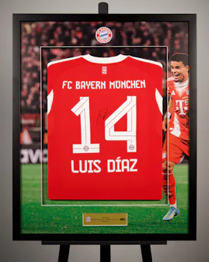 Luis Díaz | Limited Edition Framed Signed Home Shirt