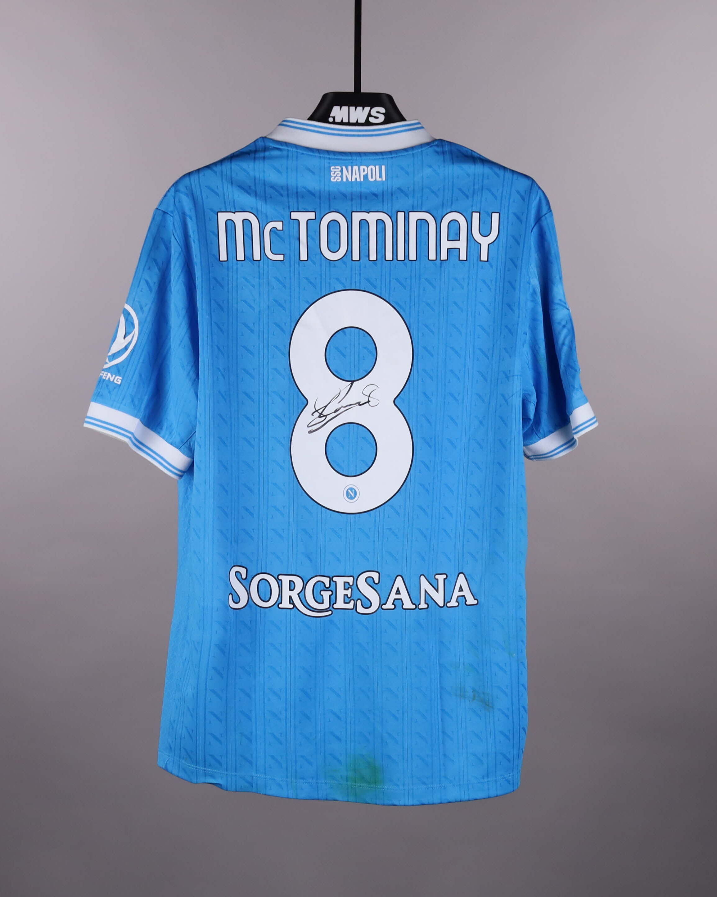 Napoli McTominay 8 ユニフォーム サイン入り Scott McTominay | SSC Napoli - Cremonese | MatchWornShirt