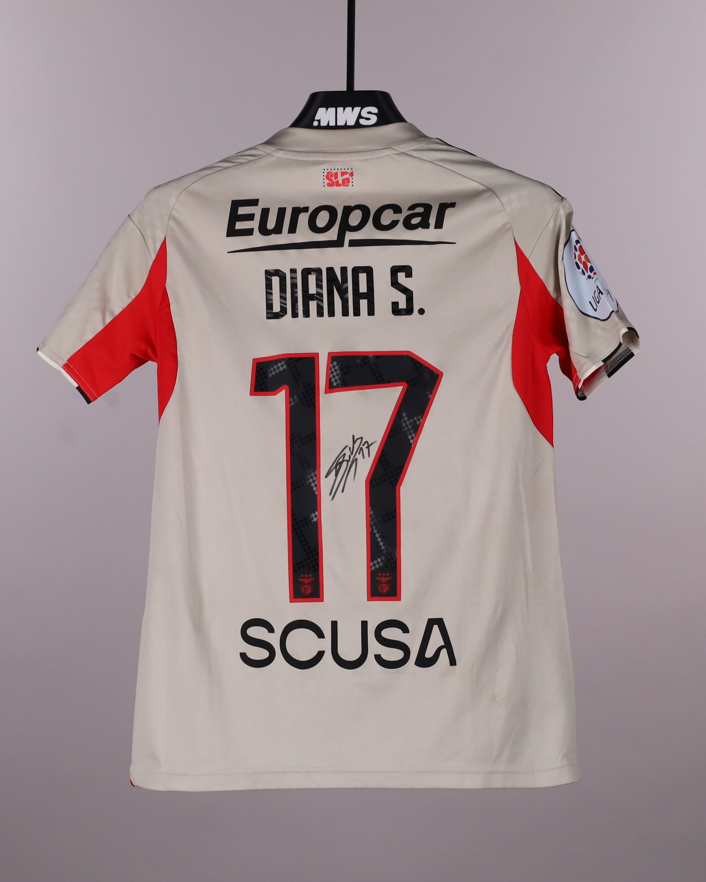 Official SL Benfica W Soccer Game-Worn Jerseys Auctions