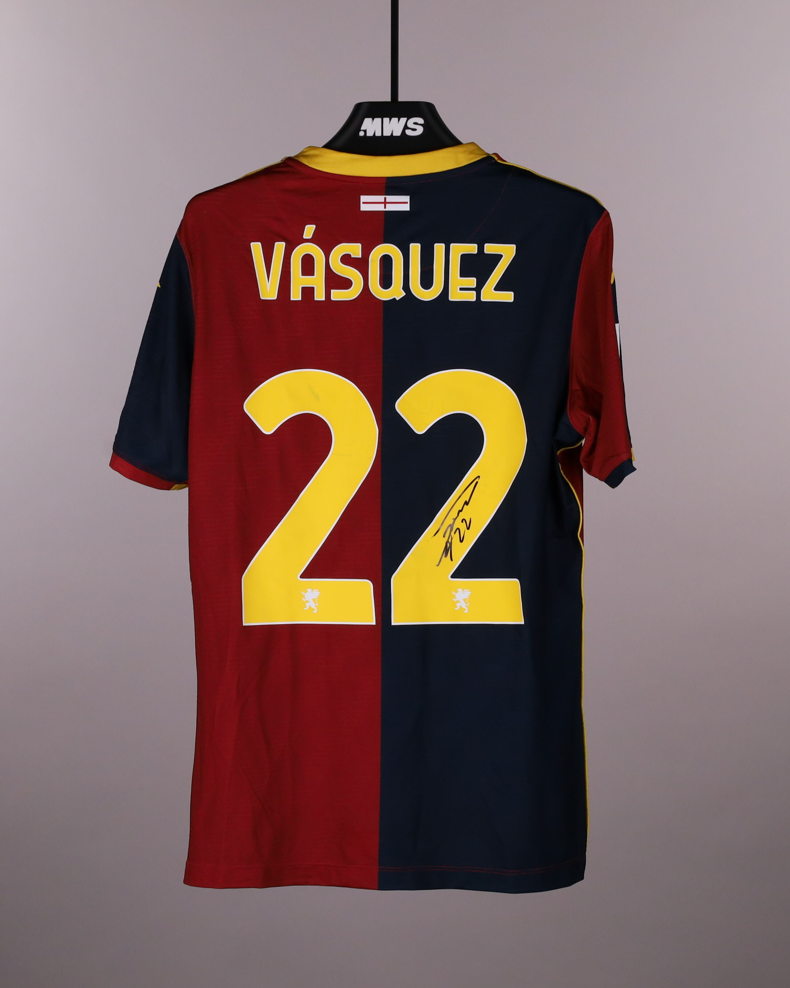 Johan Felipe Vásquez Ibarra | Genoa CFC - Como 1907 | MatchWornShirt