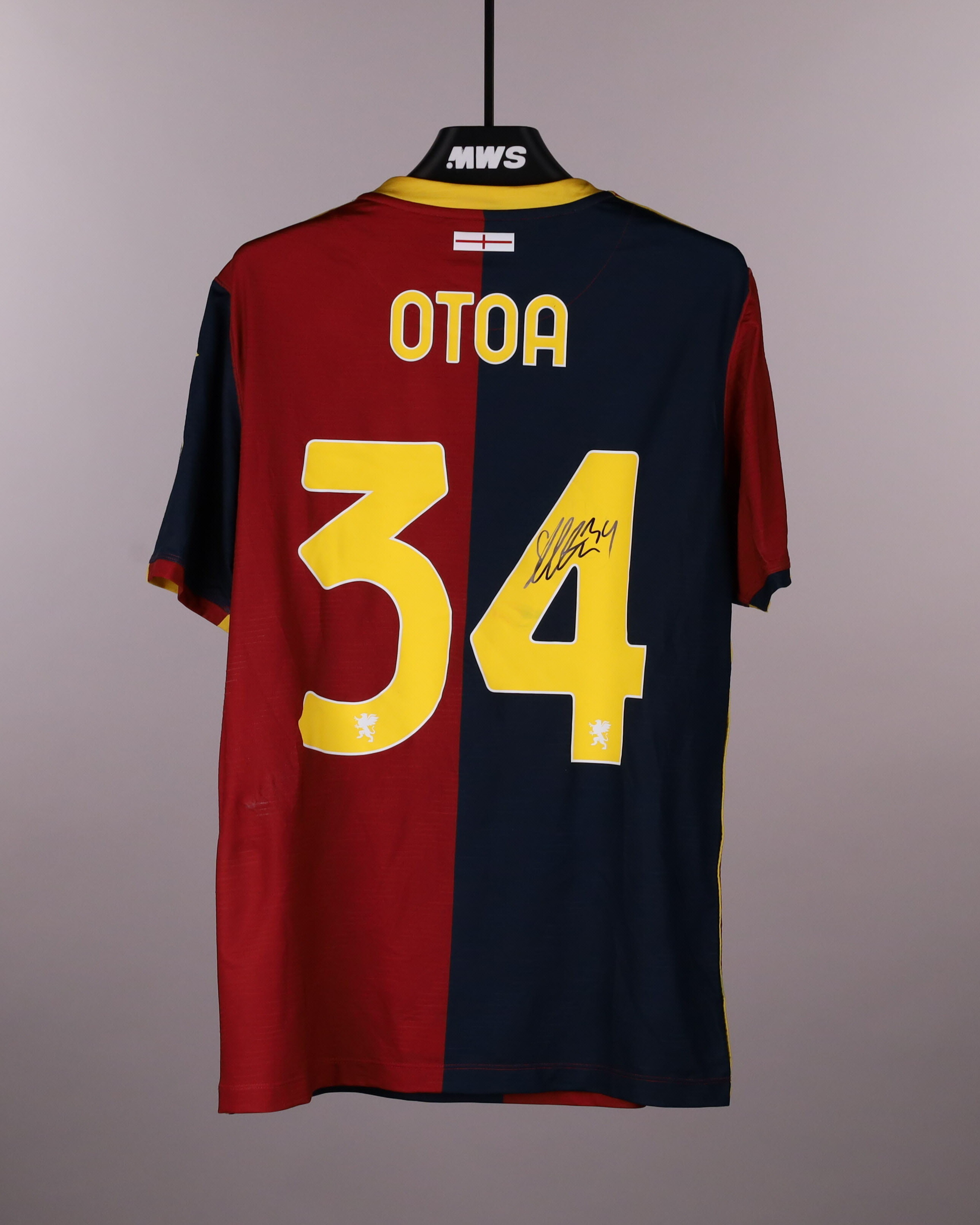 Official Genoa CFC Soccer Game-Worn Jerseys Auctions - MatchWornShirt