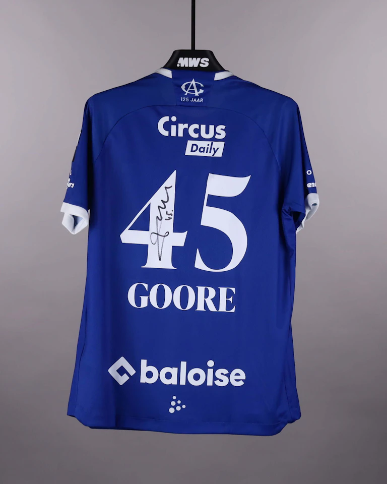 Bi Christ Hyllarion Goore | KAA Gent - Club Brugge | MatchWornShirt