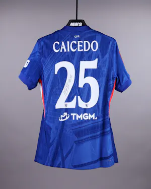 Moisés Caicedo Chelsea jersey
