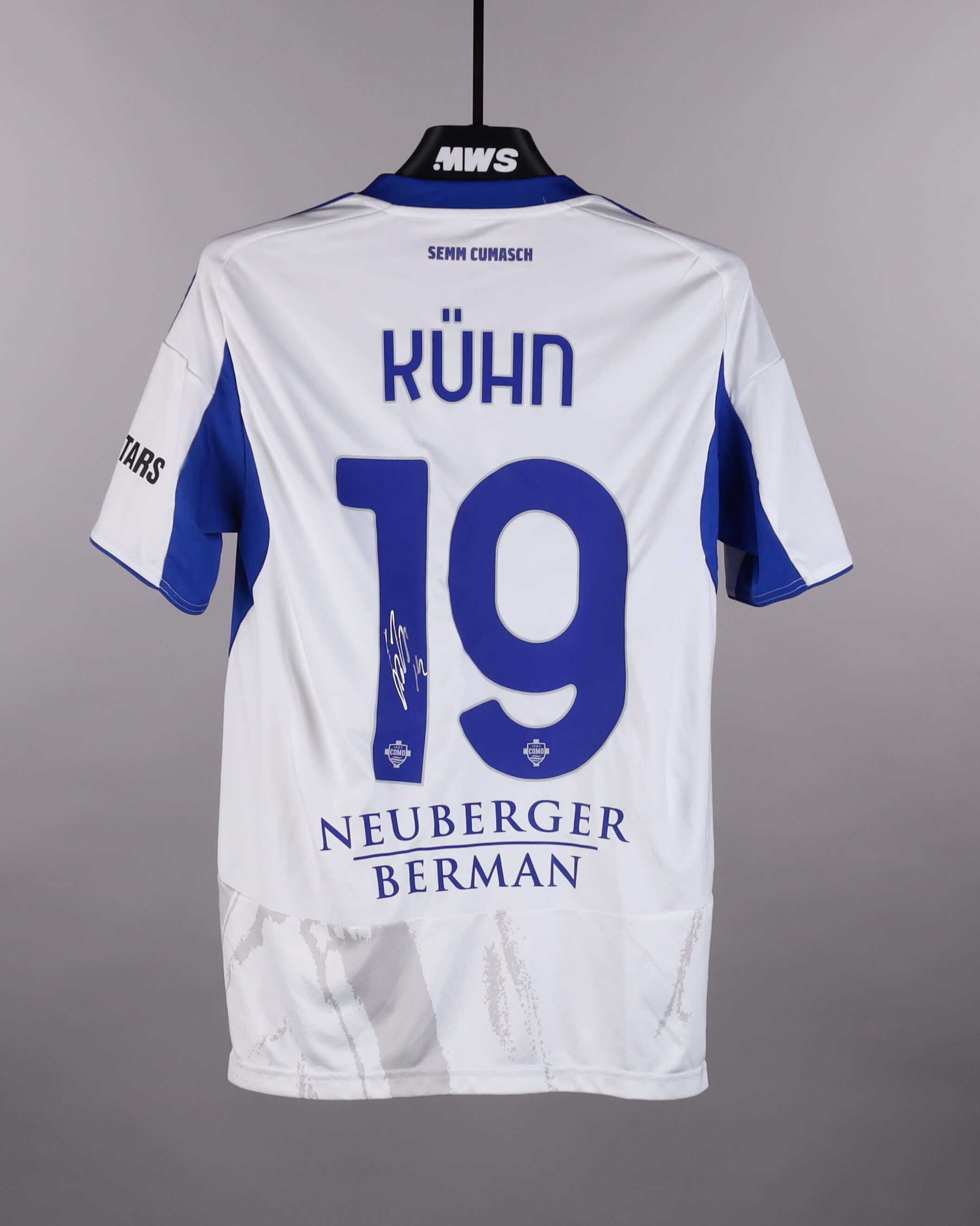 『新品』Como コモ Away ユニフォーム Nicolas Kuhn Nicolas-Gerrit Kühn | Genoa CFC - Como 1907 | MatchWornShirt