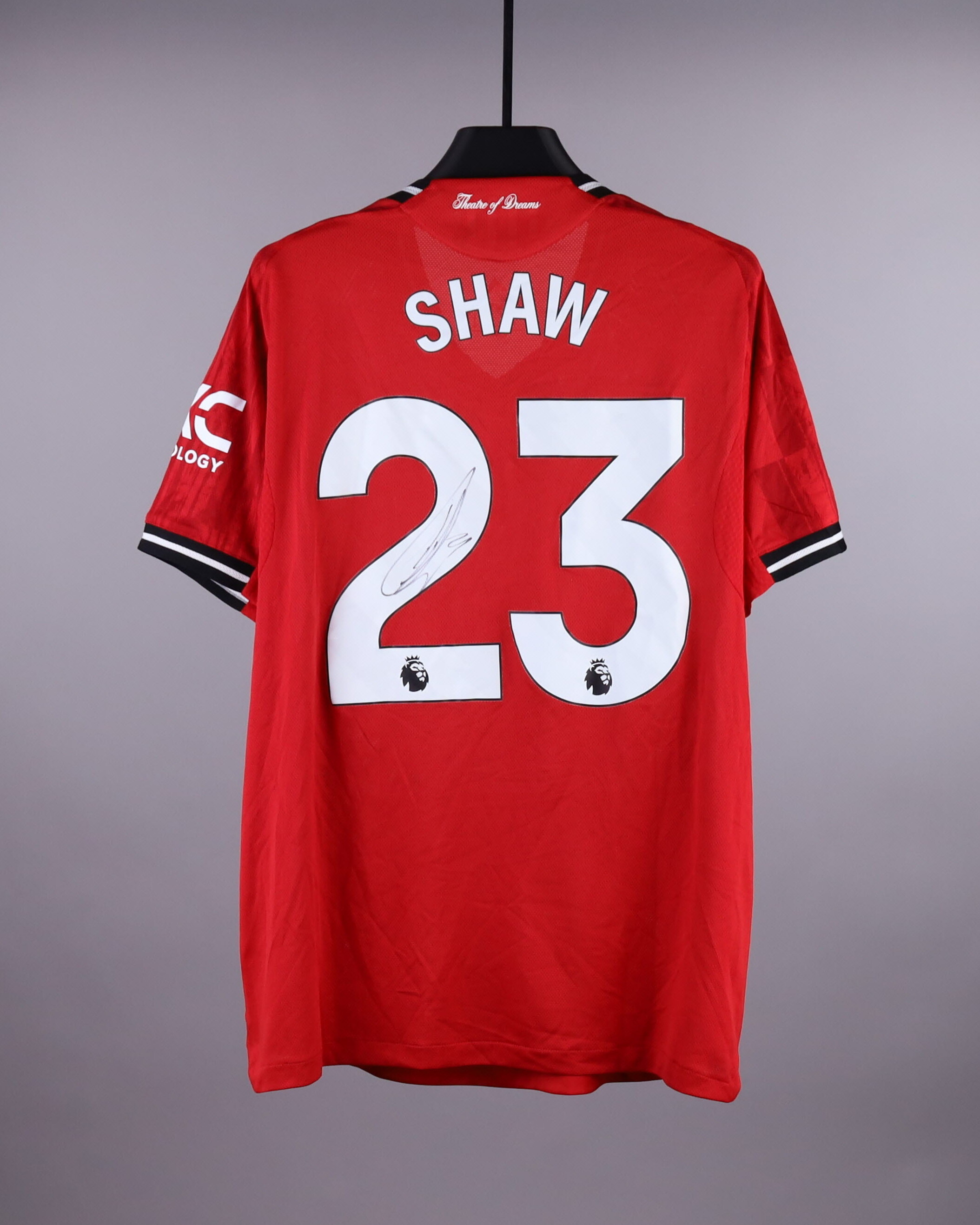 Manchester United ルークショー　ユニフォーム Luke Shaw | Manchester United - Brentford | MatchWornShirt