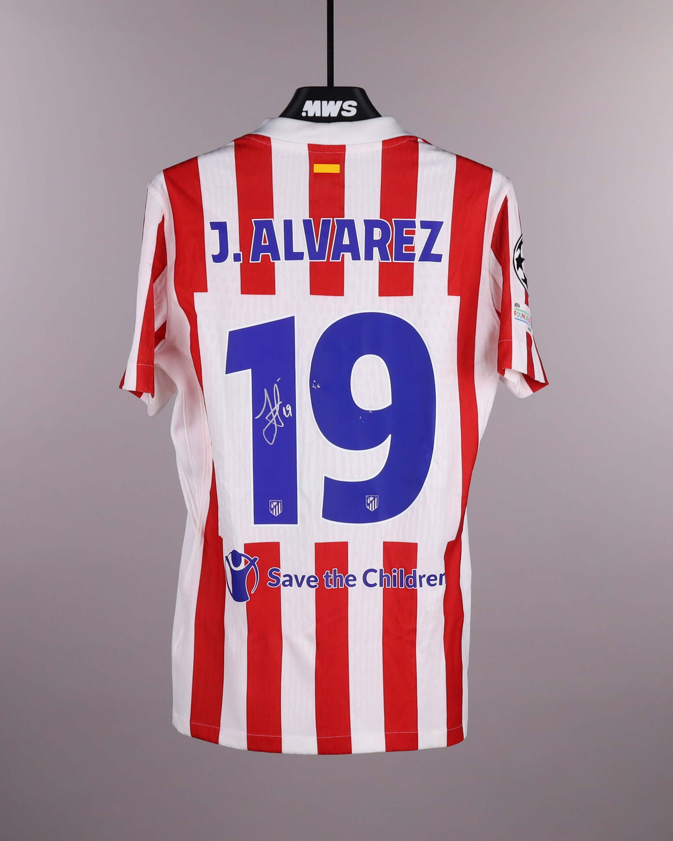 Julián Alvarez | Atlético Madrid - Arsenal | MatchWornShirt