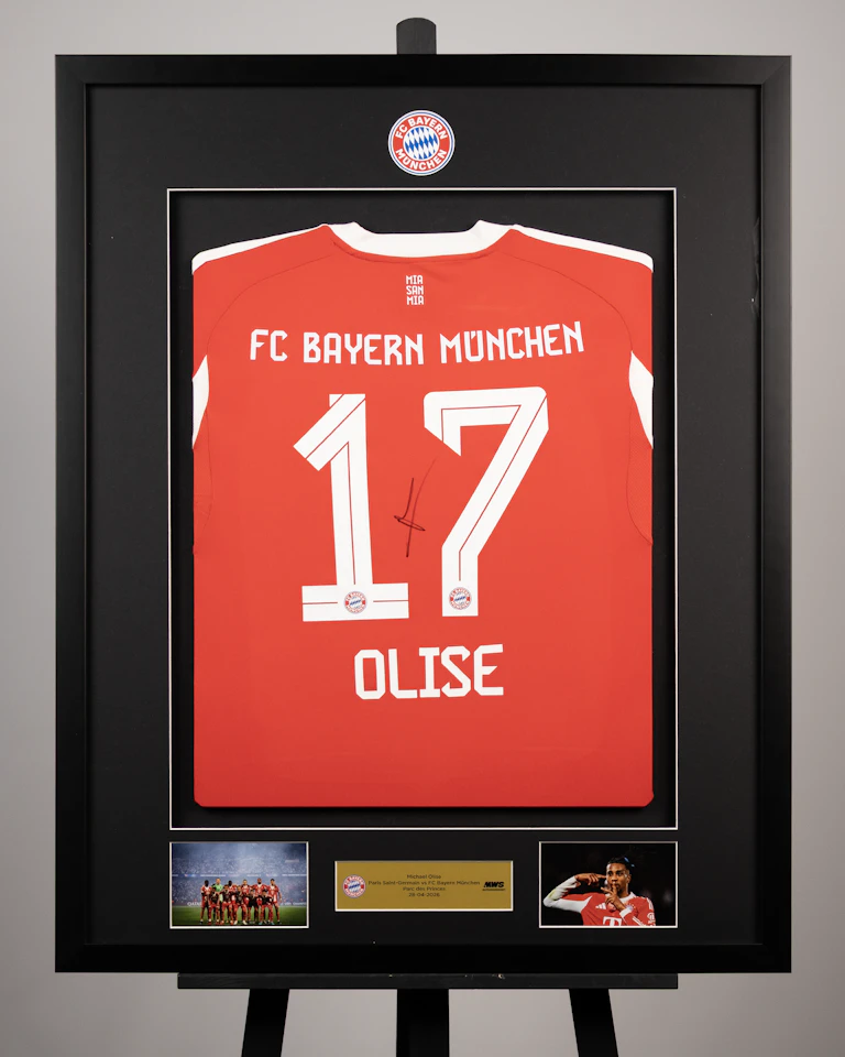 Michael Olise | Framed Signed Home 25/26 Shirt