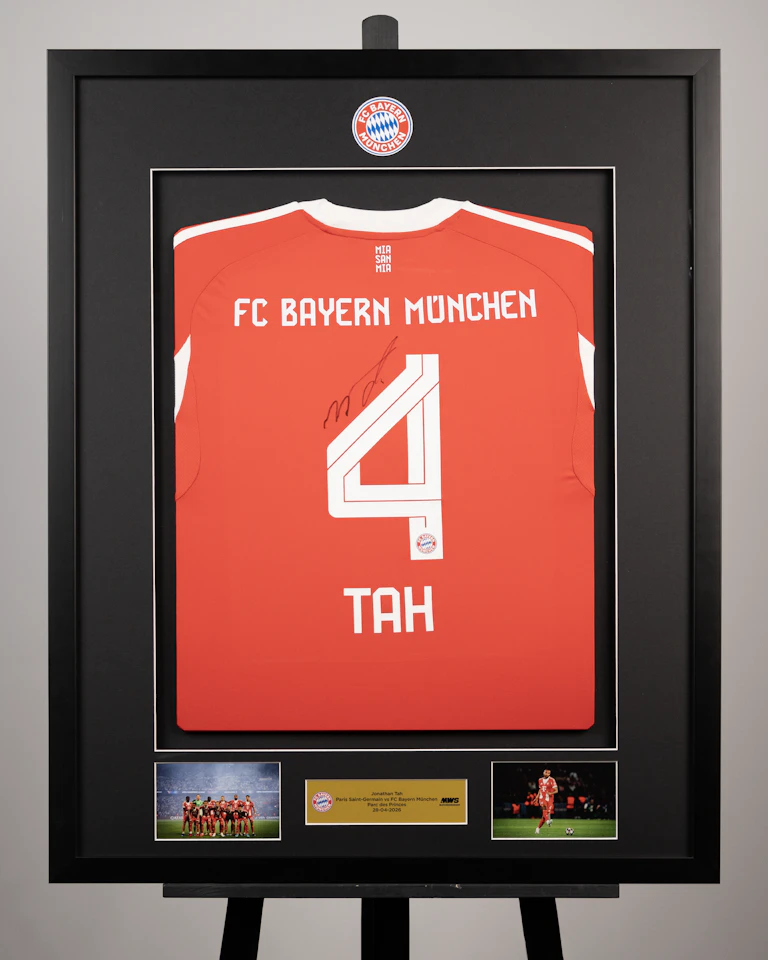 Jonathan Tah | Framed Signed Home 25/26 Shirt