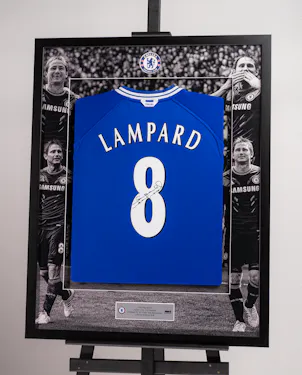 Limited Edition Framed Frank Lampard Shirt -4 Chelsea shirt
