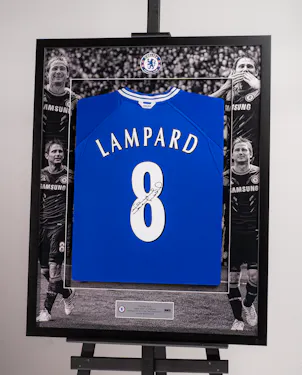 Limited Edition Framed Frank Lampard Shirt -5 Chelsea shirt