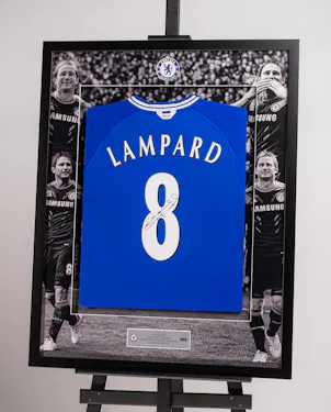 Limited Edition Framed Frank Lampard Shirt -6 Chelsea shirt