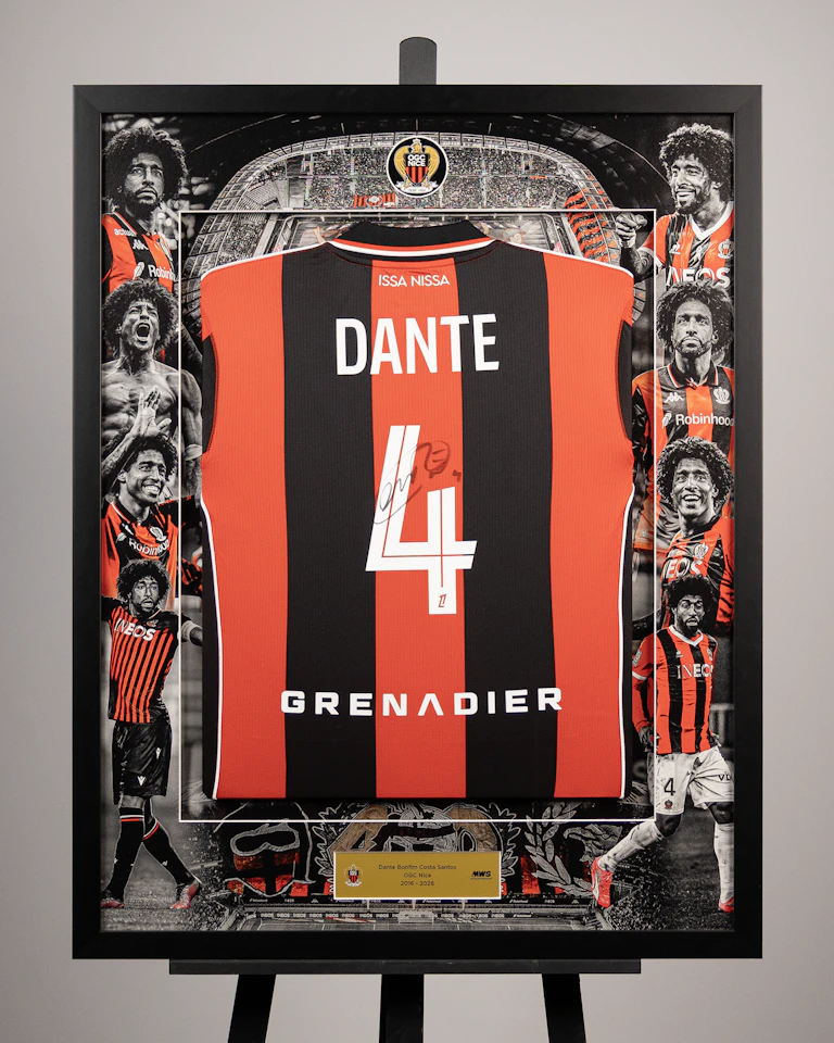 Dante | Limited Edition Framed Signed Shirt 