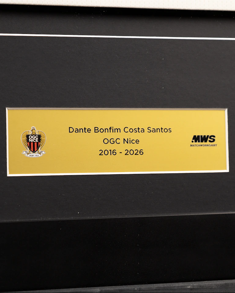 Dante | Framed Signed Shirt