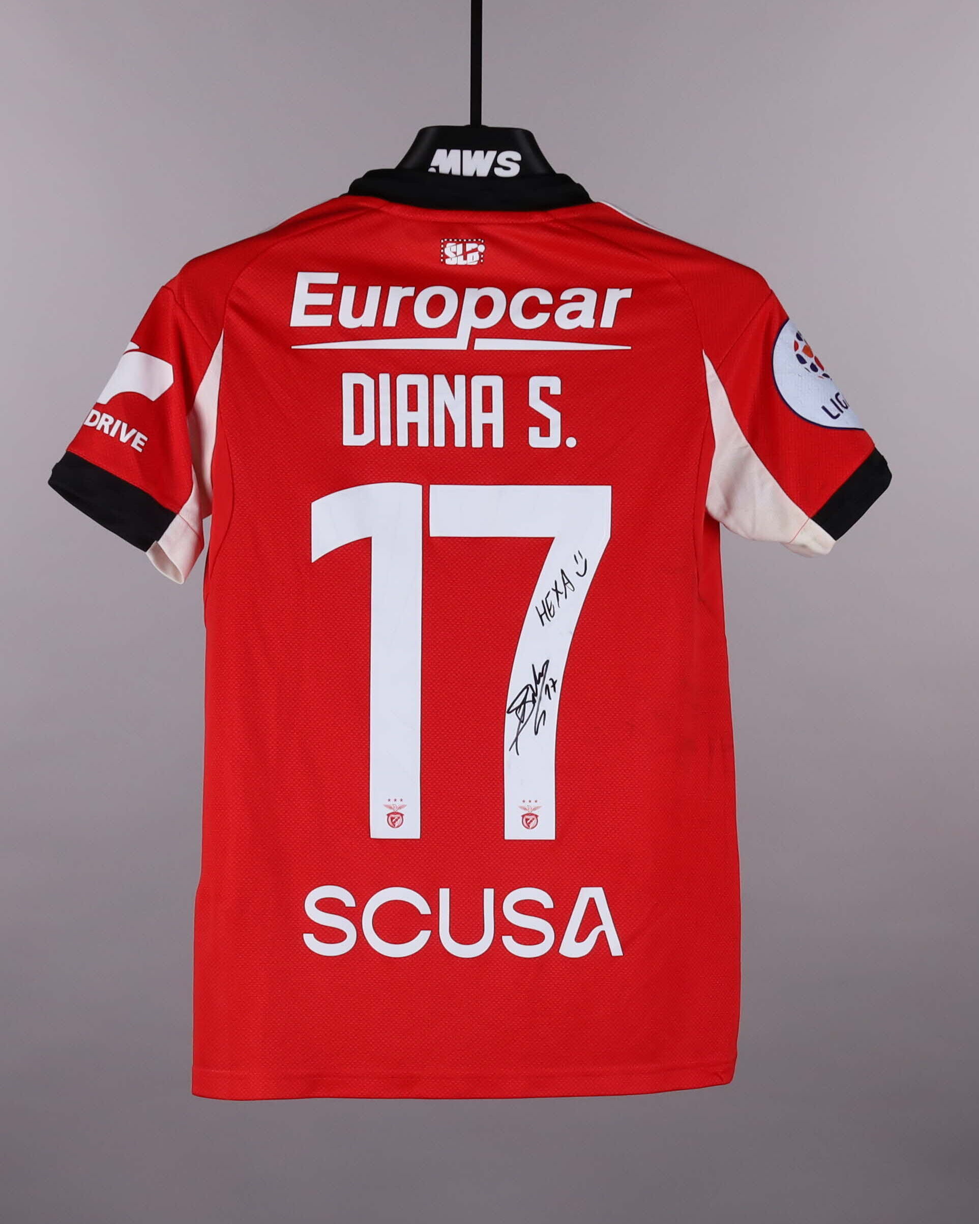 Official SL Benfica W Soccer Game-Worn Jerseys Auctions