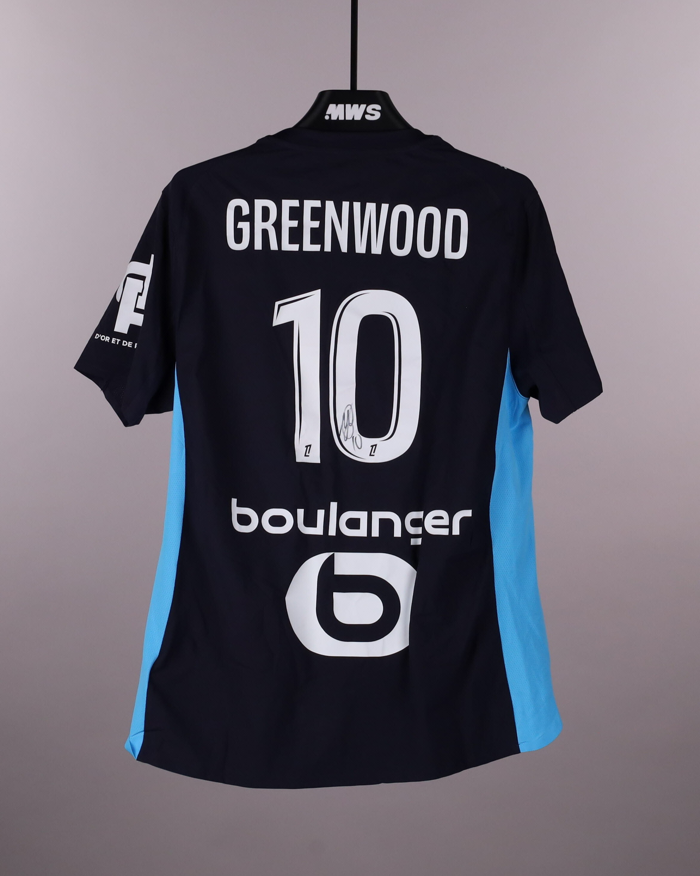 実使用ユニフォーム　グリーンウッド　ヘタフェ　match worn サッカー Mason Greenwood | FC Nantes - Olympique de Marseille | MatchWornShirt