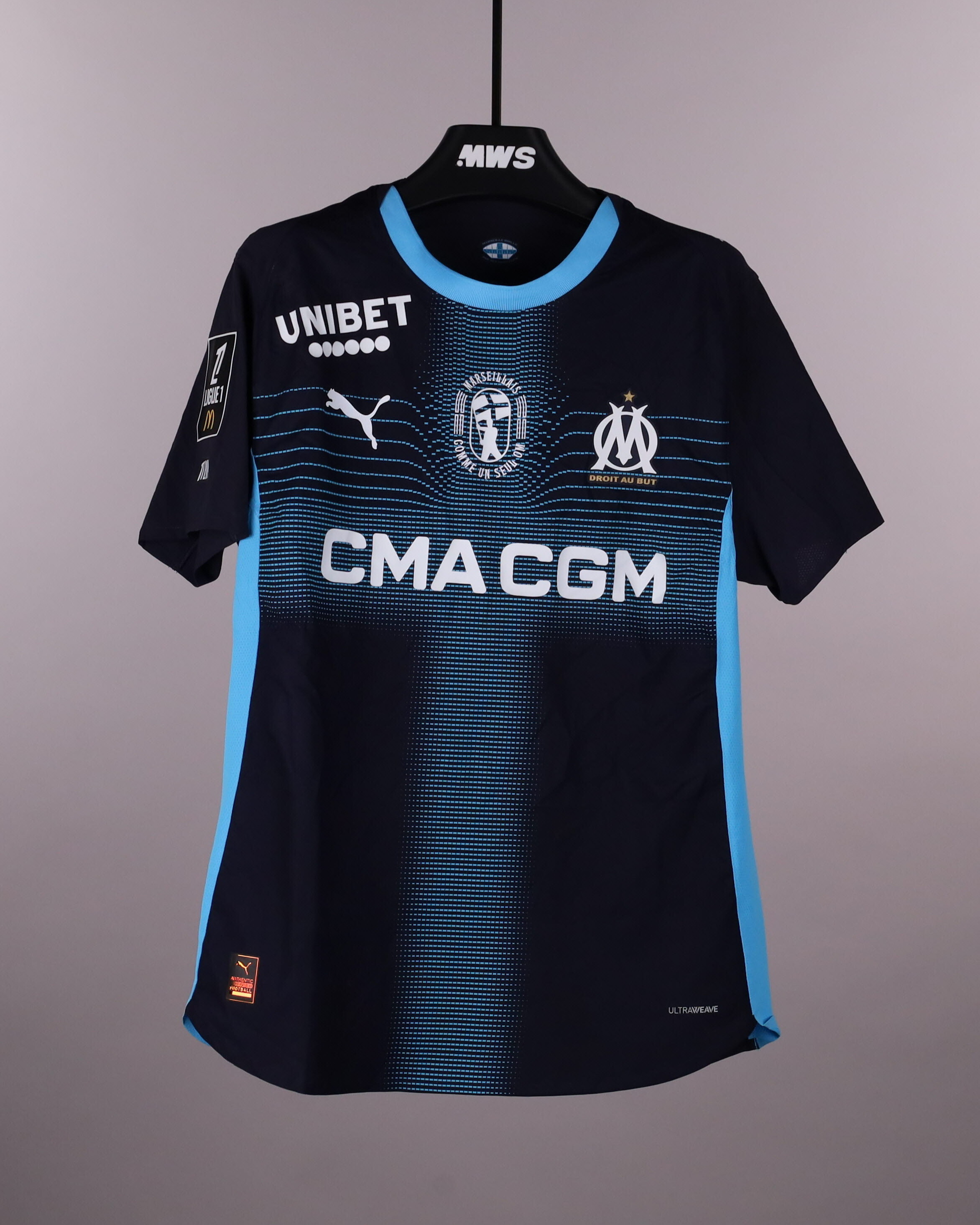 実使用ユニフォーム　グリーンウッド　ヘタフェ　match worn サッカー Mason Greenwood | FC Nantes - Olympique de Marseille | MatchWornShirt