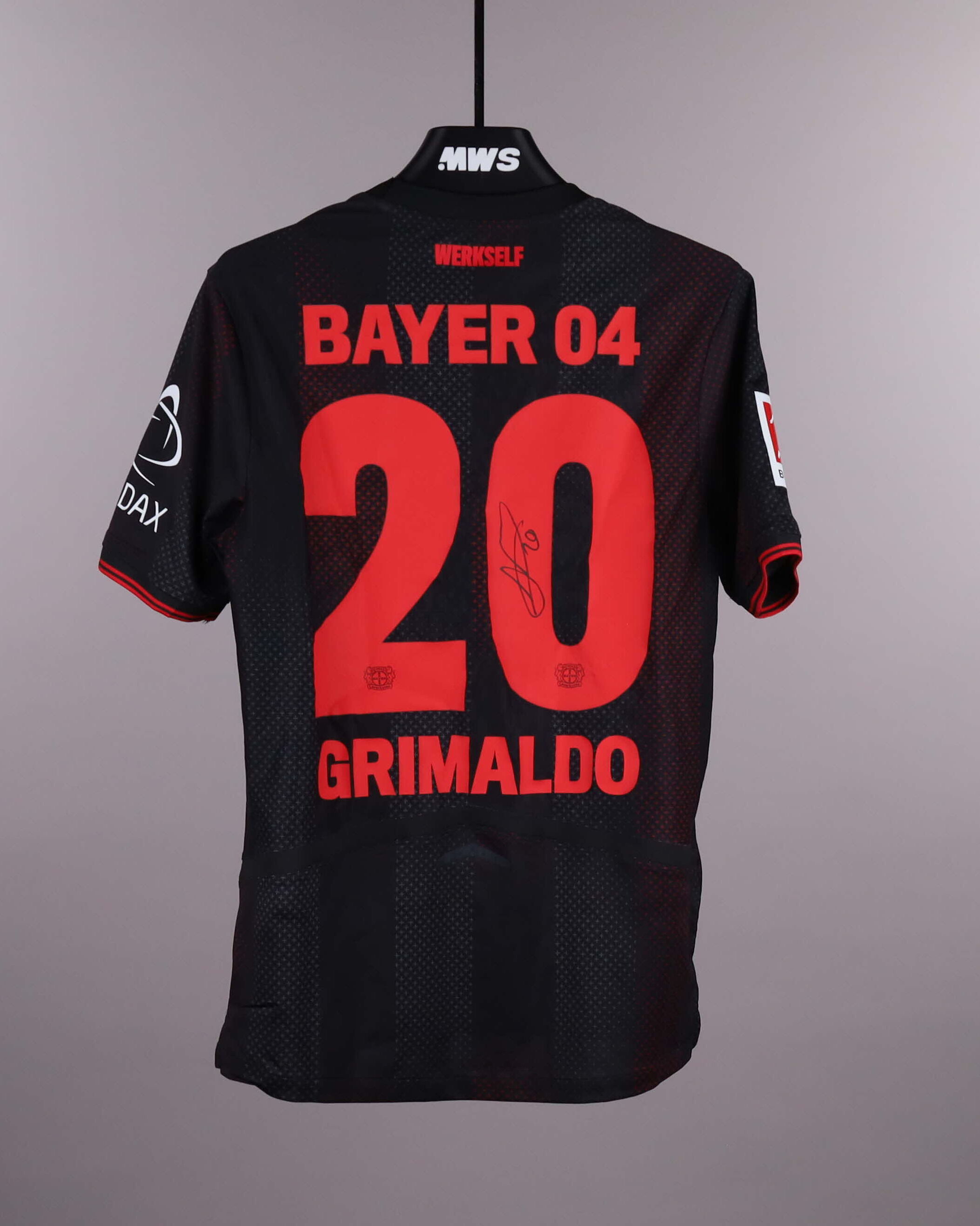 Alejandro Grimaldo | Bayer Leverkusen - RB Leipzig | MatchWornShirt