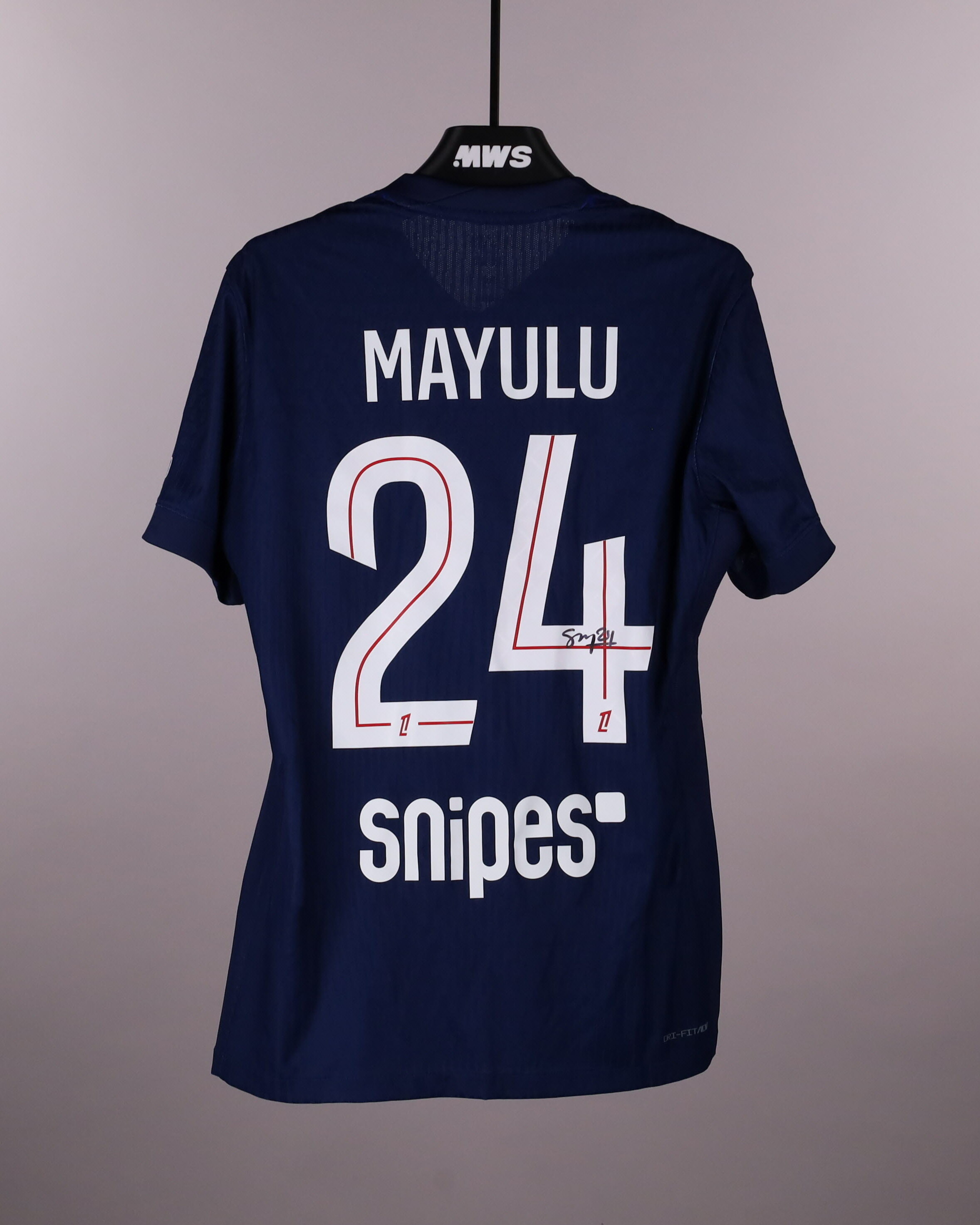 Senny Mayulu | Paris Saint-Germain - FC Lorient | MatchWornShirt