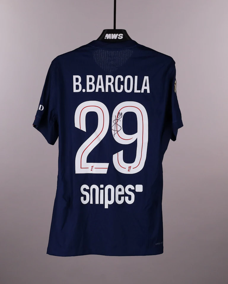 Bradley Barcola Paris Saint-Germain shirt
