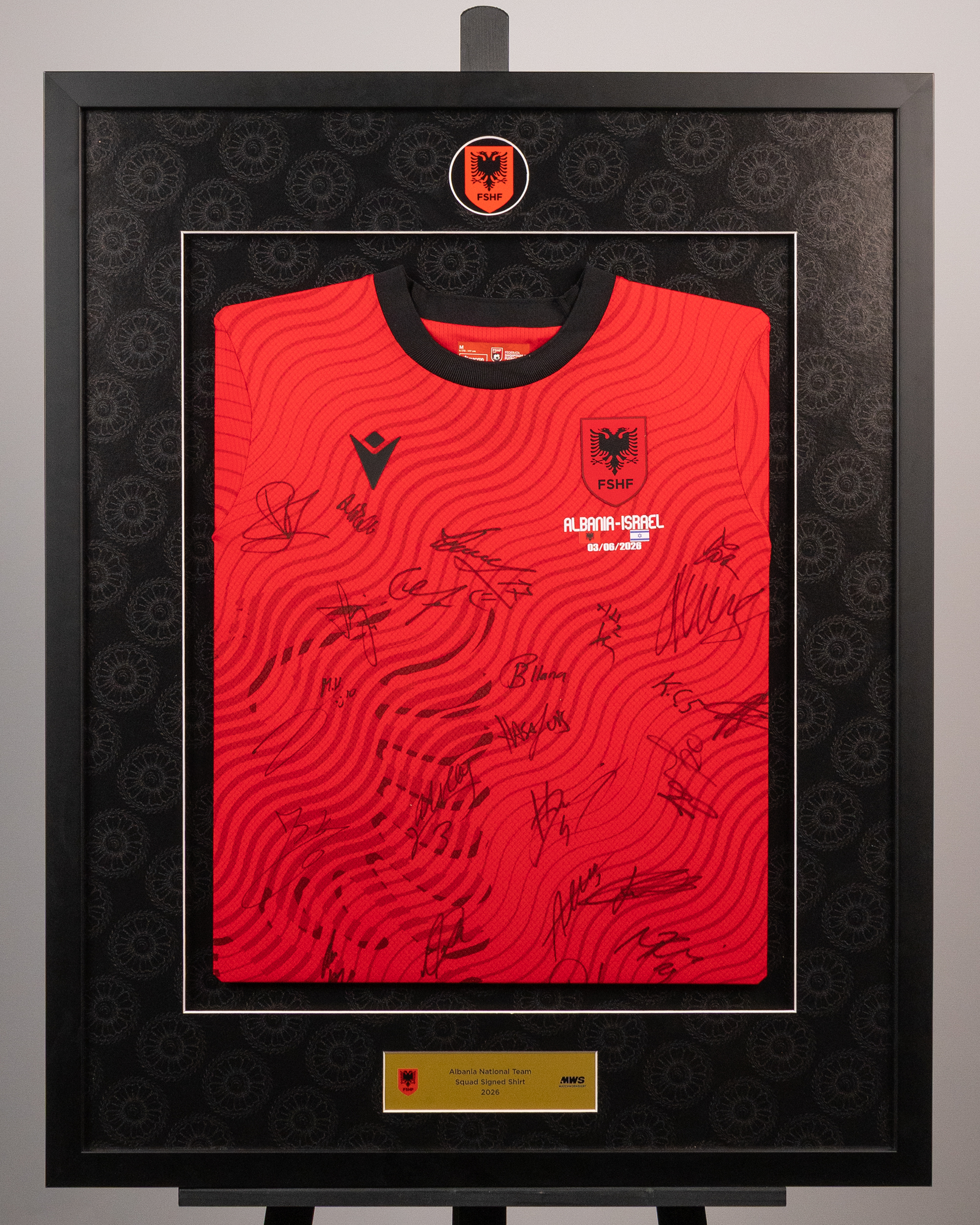 Framed Squad Signed Shirt | Albania