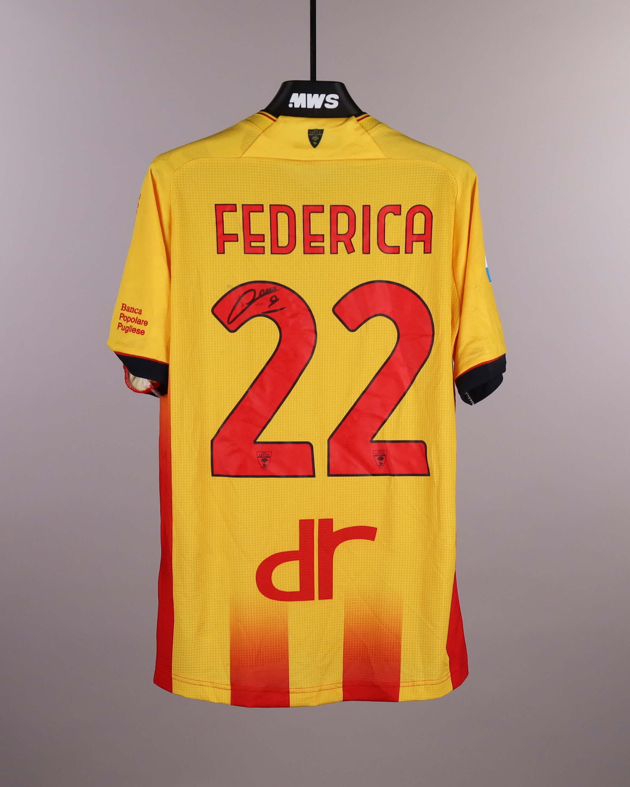 Official US Lecce Soccer Game-Worn Jerseys Auctions - MatchWornShirt