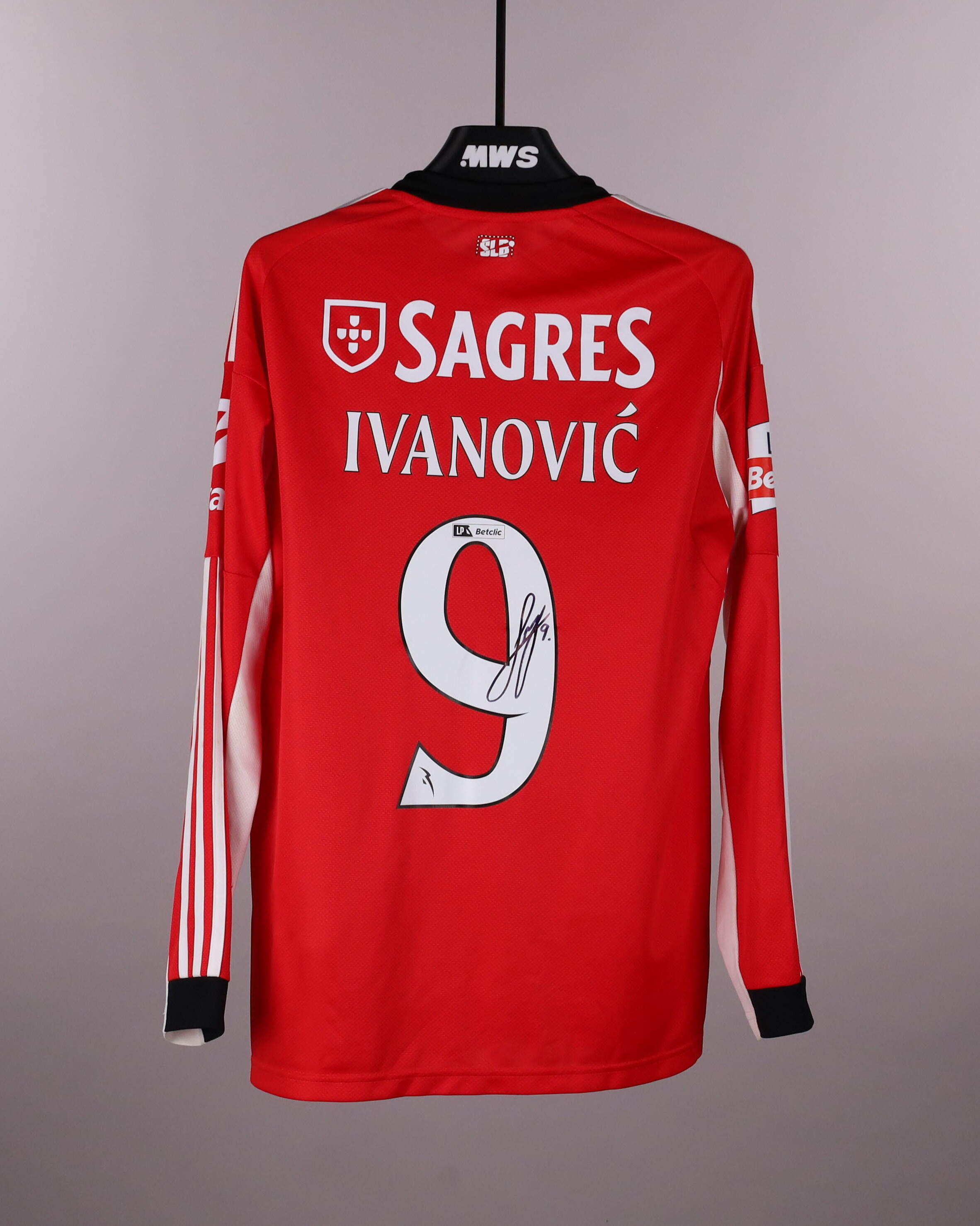Official SL Benfica Football Match-Worn Shirts Auctions