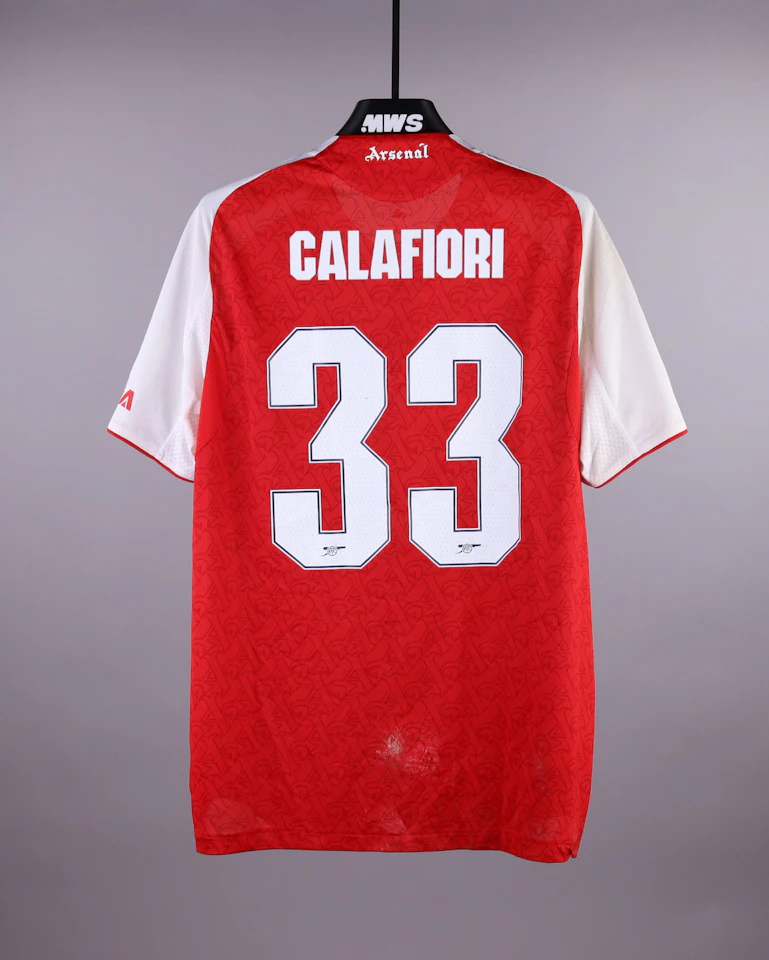 Riccardo Calafiori Arsenal jersey