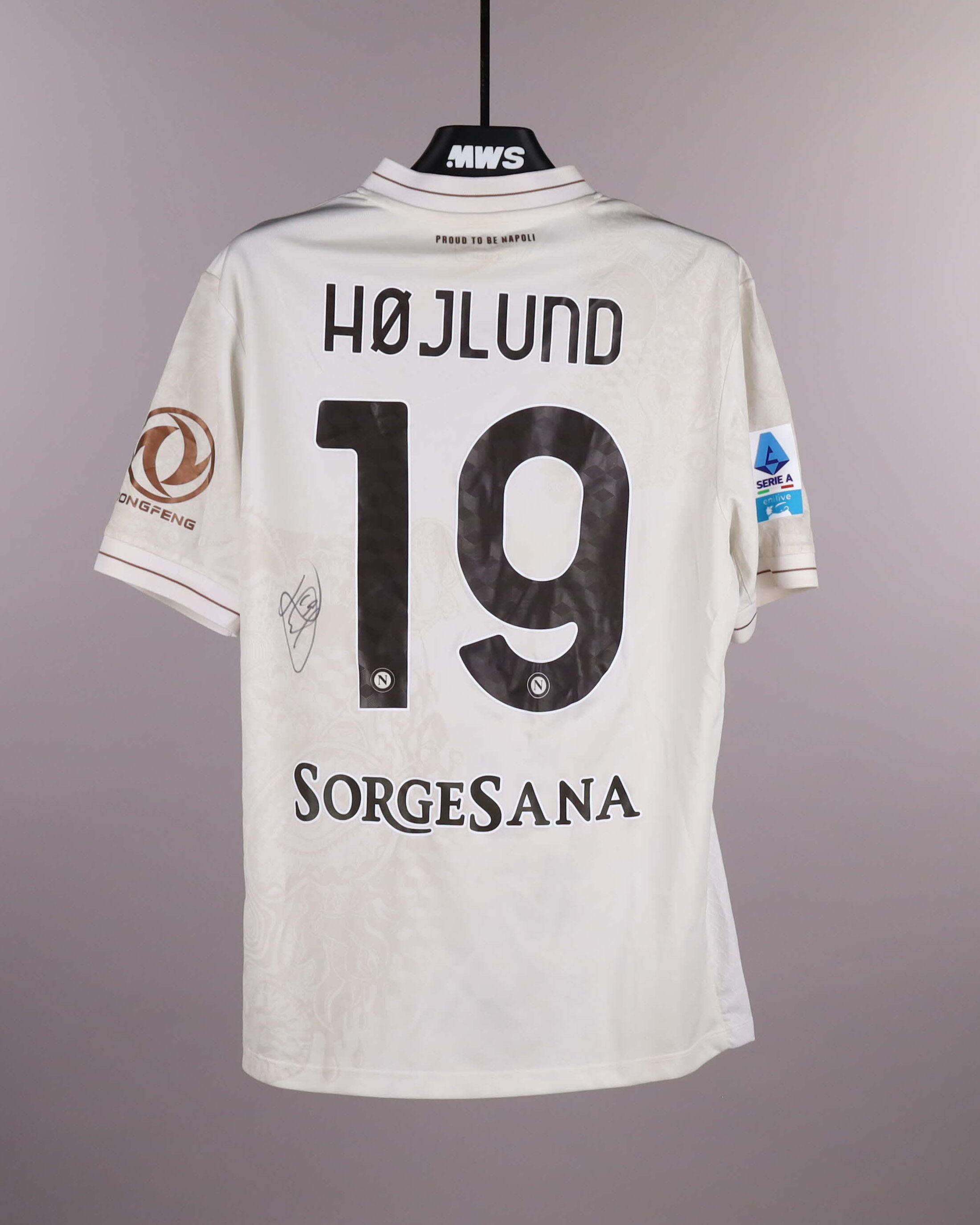 Rasmus Højlund | Pisa SC - SSC Napoli | MatchWornShirt
