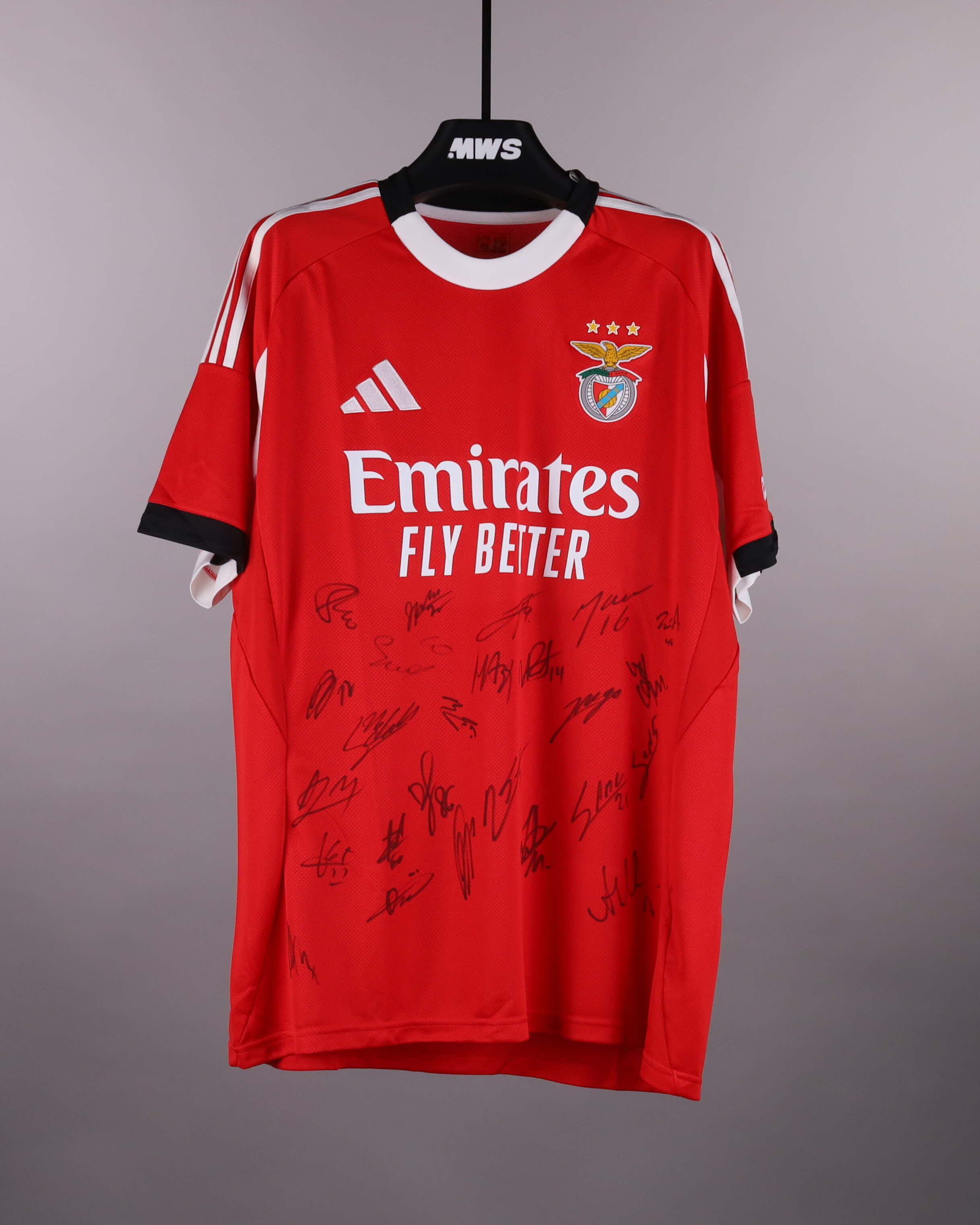 サッカーユニフォーム SL Benfica W Squad Signed Shirt | SL Benfica | MatchWornShirt