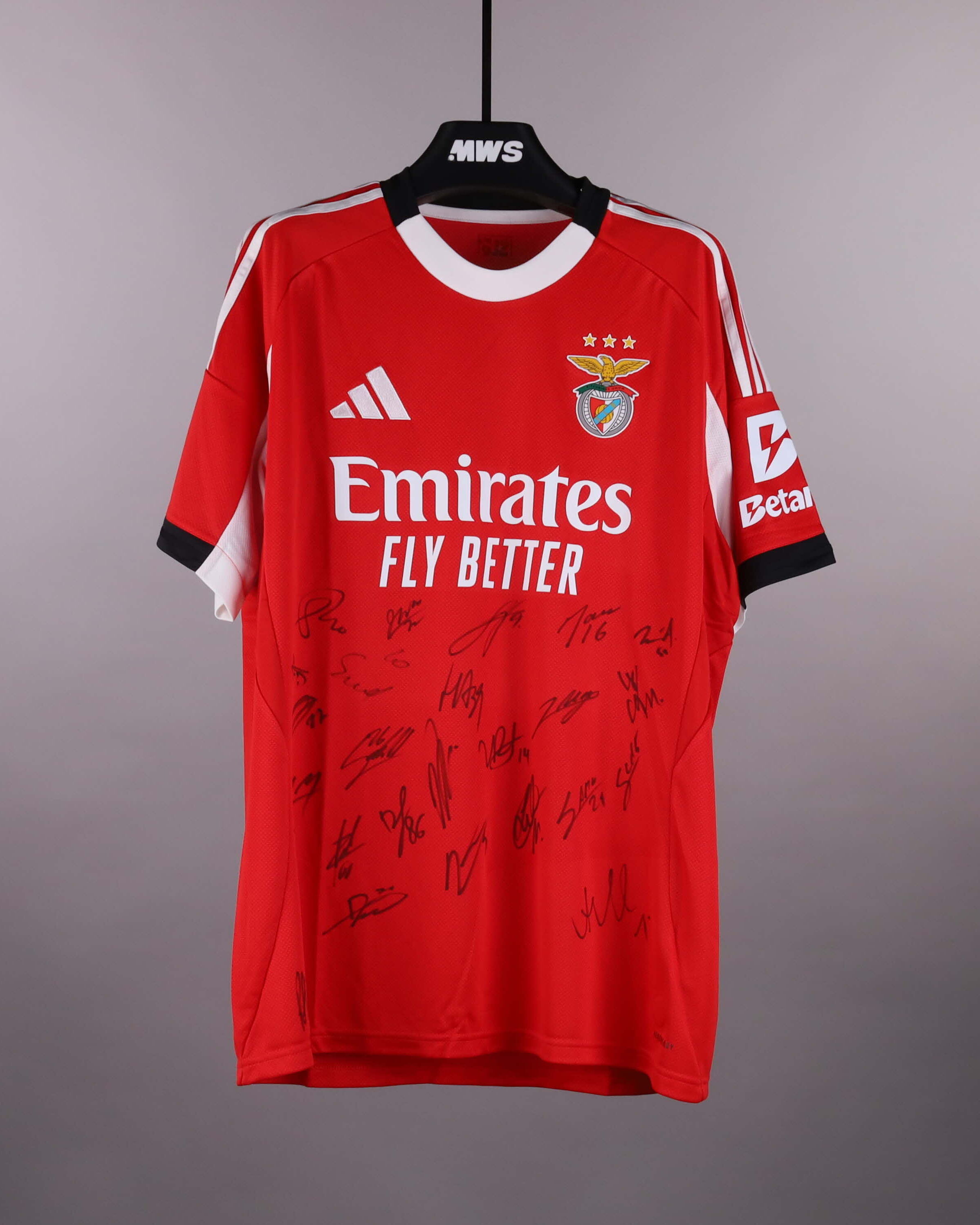 サッカーユニフォーム SL Benfica W Squad Signed Shirt | SL Benfica | MatchWornShirt