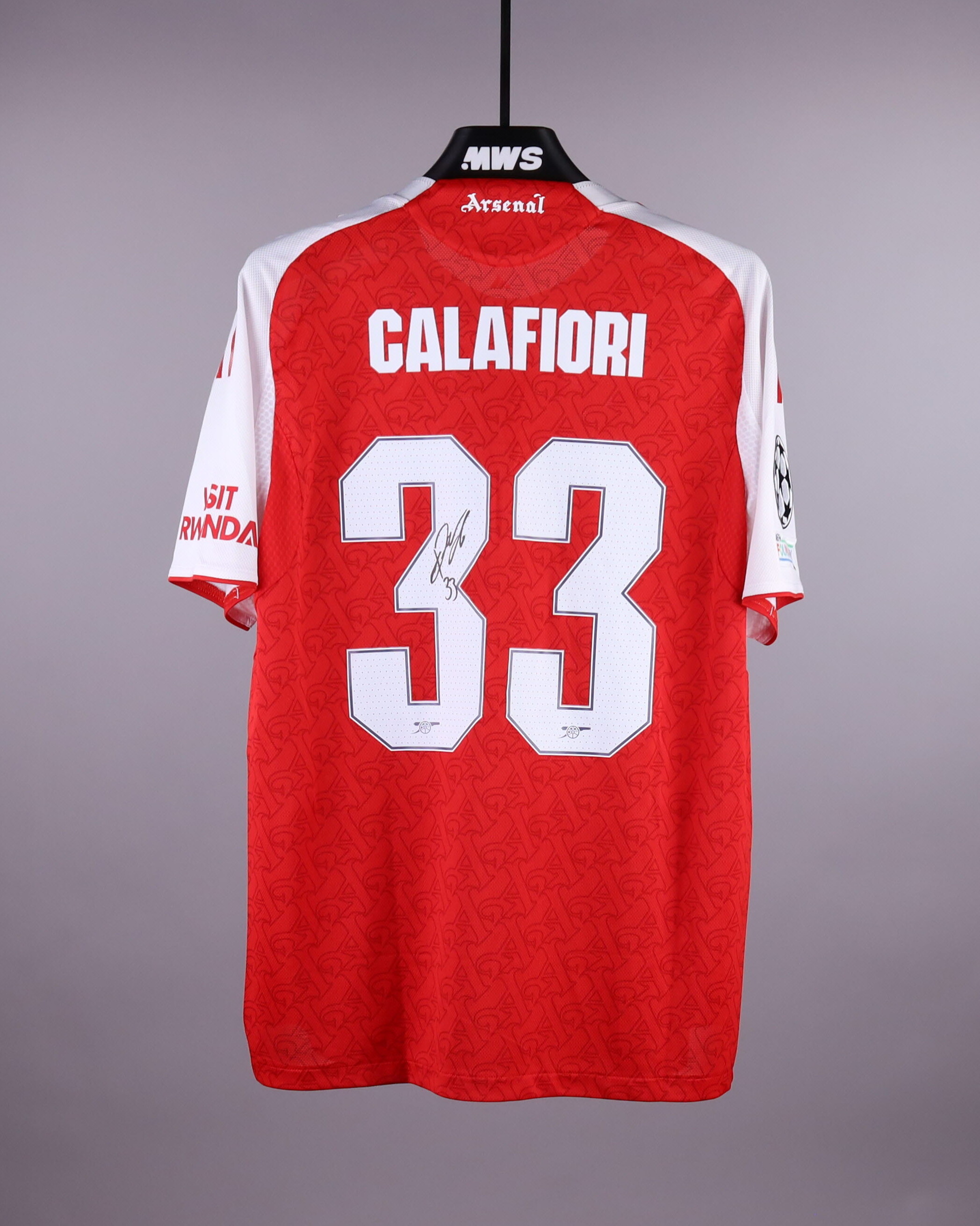 アーセナル CALAFIORI ユニフォーム Riccardo Calafiori | MatchWornShirt