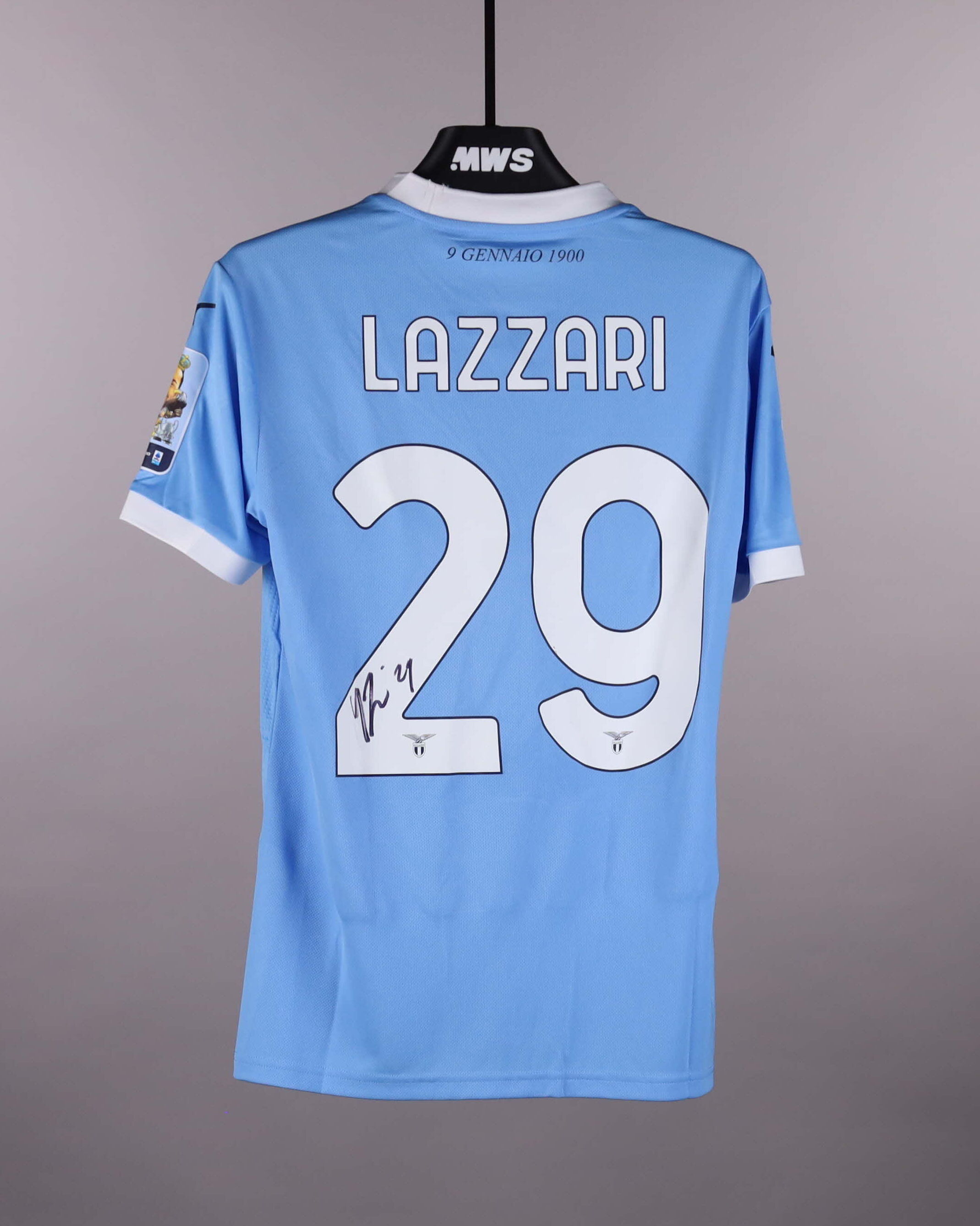 Manuel Lazzari | SS Lazio - Pisa SC | MatchWornShirt