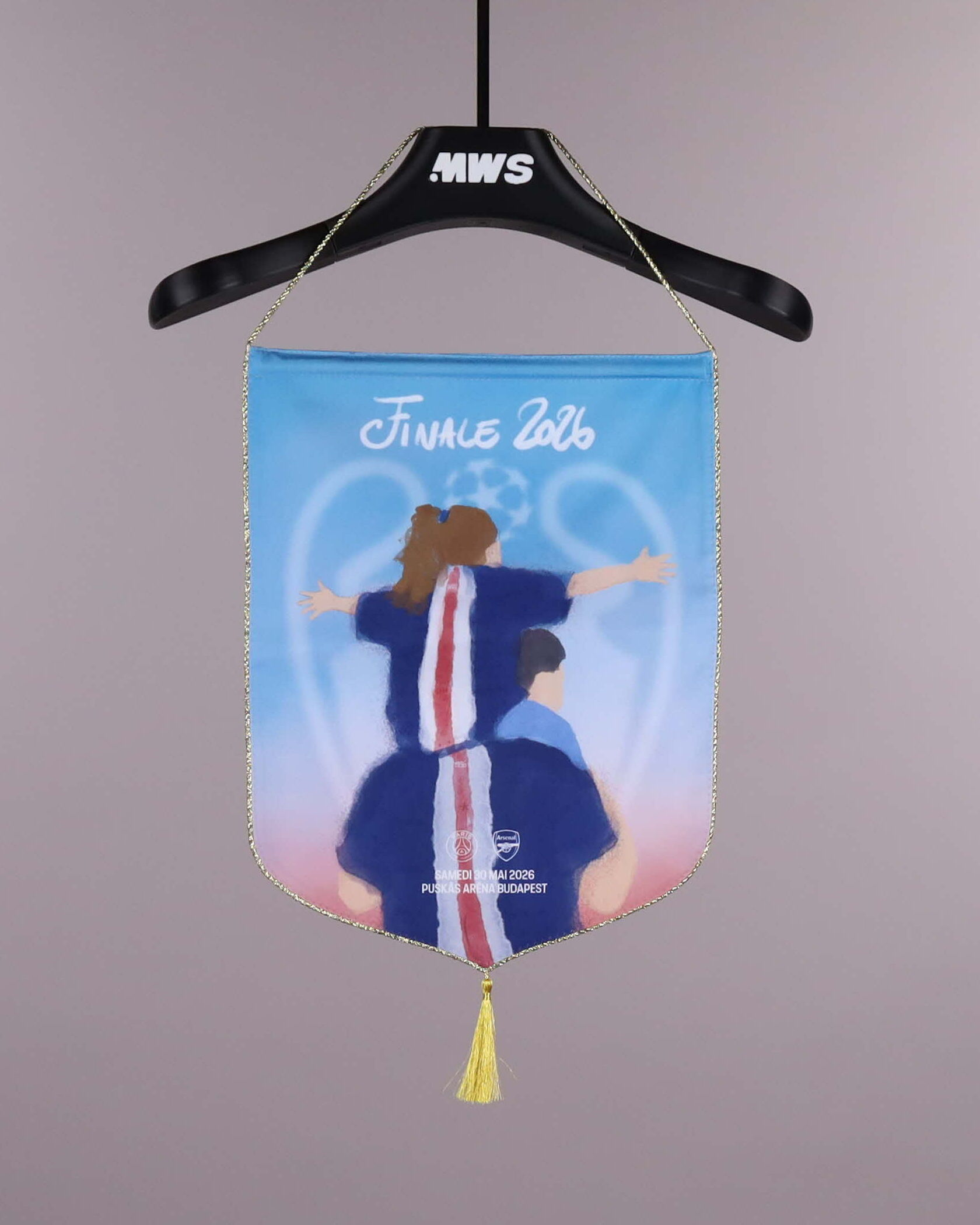 PSG vs ミラン　記念グッズ Paris Saint-Germain Pennant vs Arsenal | MatchWornShirt