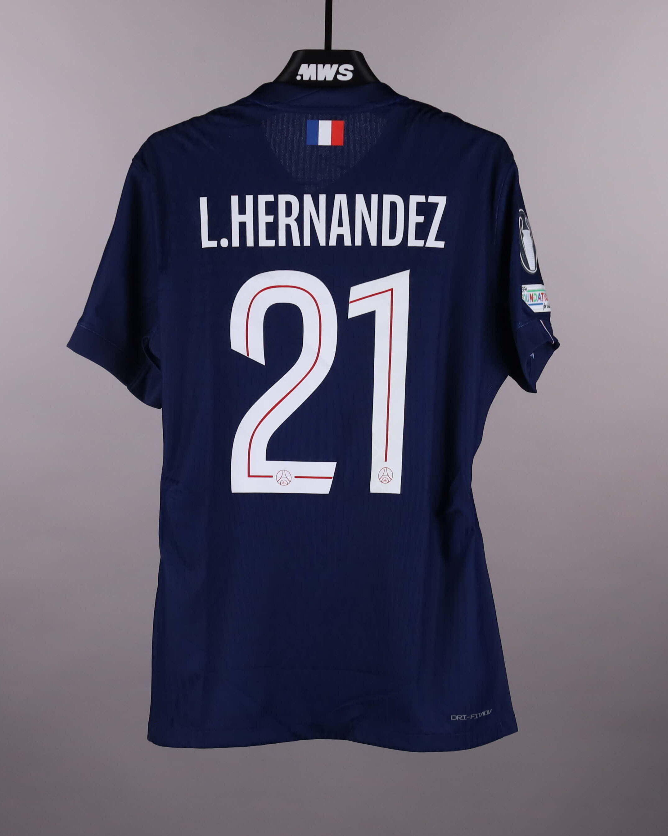 Lucas Hernández | Paris Saint Germain - Arsenal | MatchWornShirt