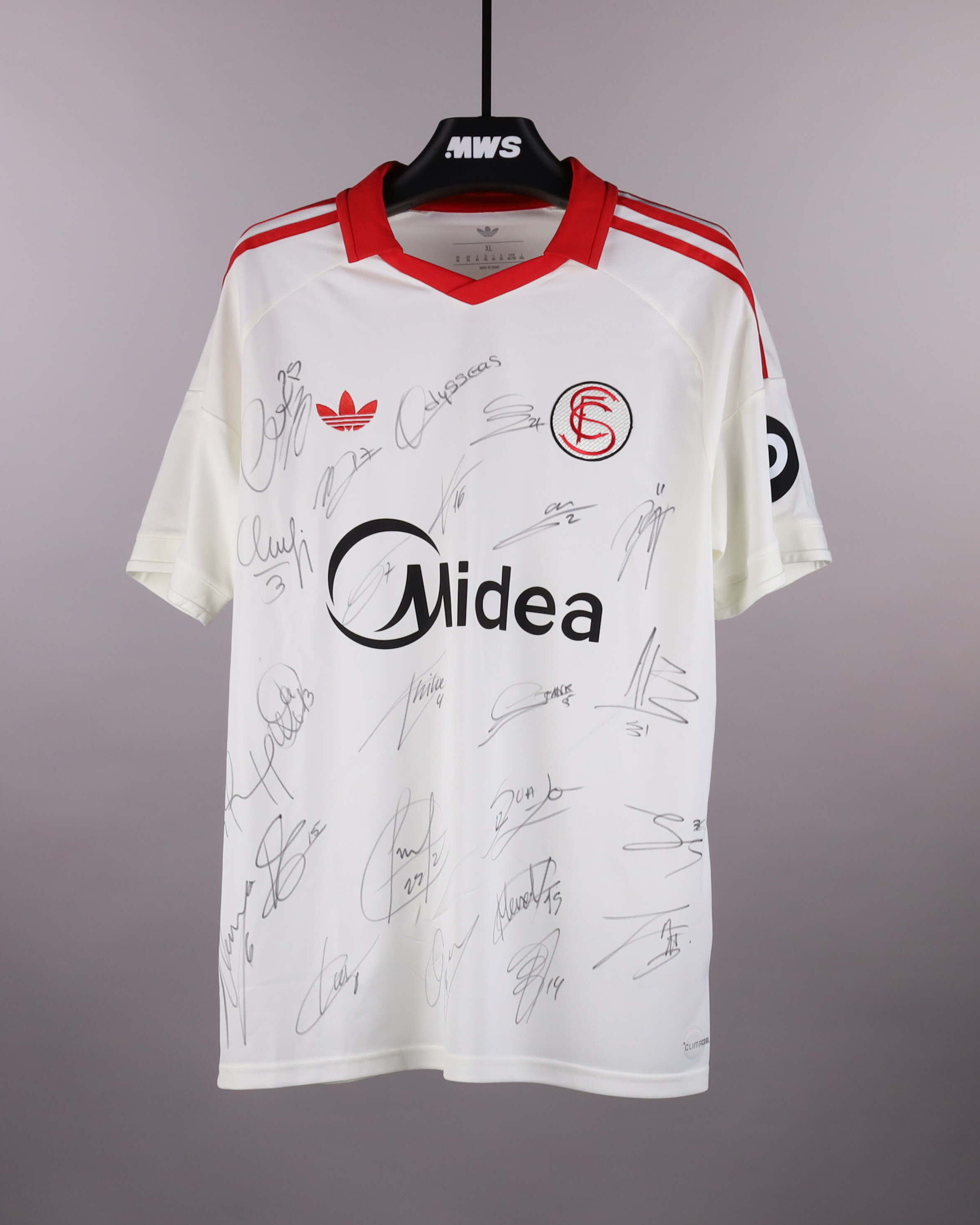 セビージャFC サイン入りシャツ Lサイズ 2018/19 Squad Signed Shirt 9/10 | MatchWornShirt