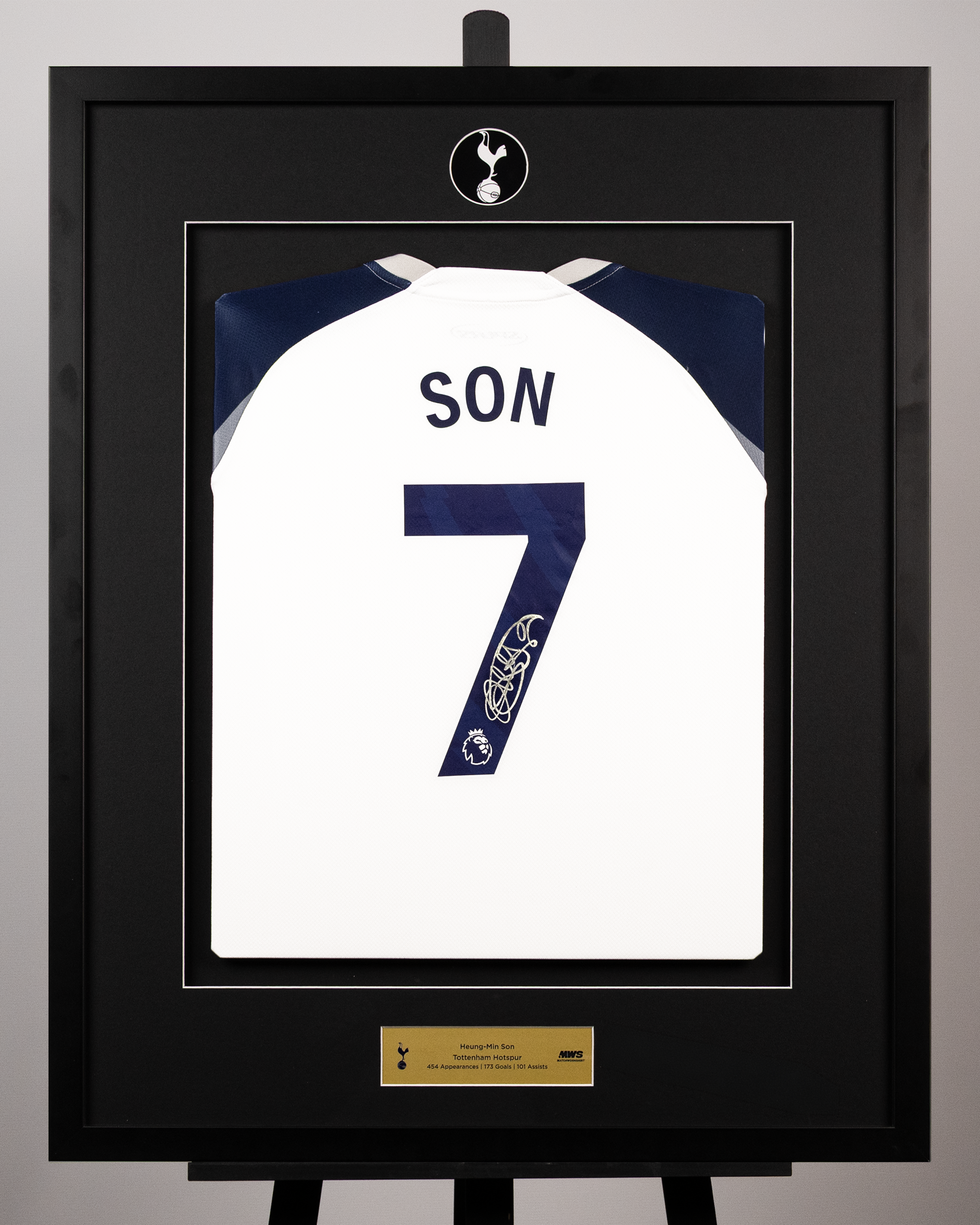Heung-Min Son Signed Framed Home Shirt 25/26
