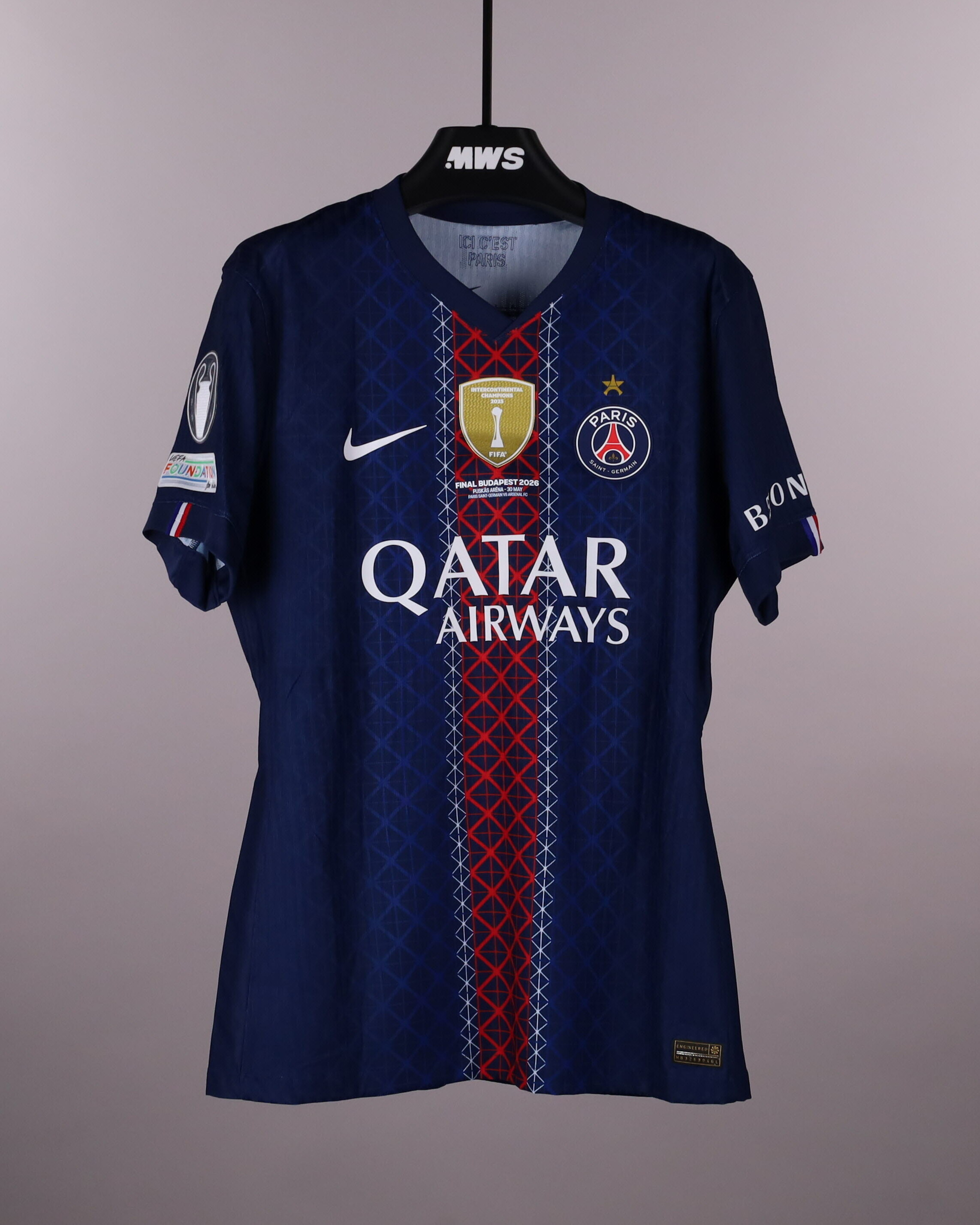 パリ・サンジェルマン HAKIMI サイン入りジャージ Maillot パリサンジェルマン 2025 Achraf Hakimi Paris Saint Germain