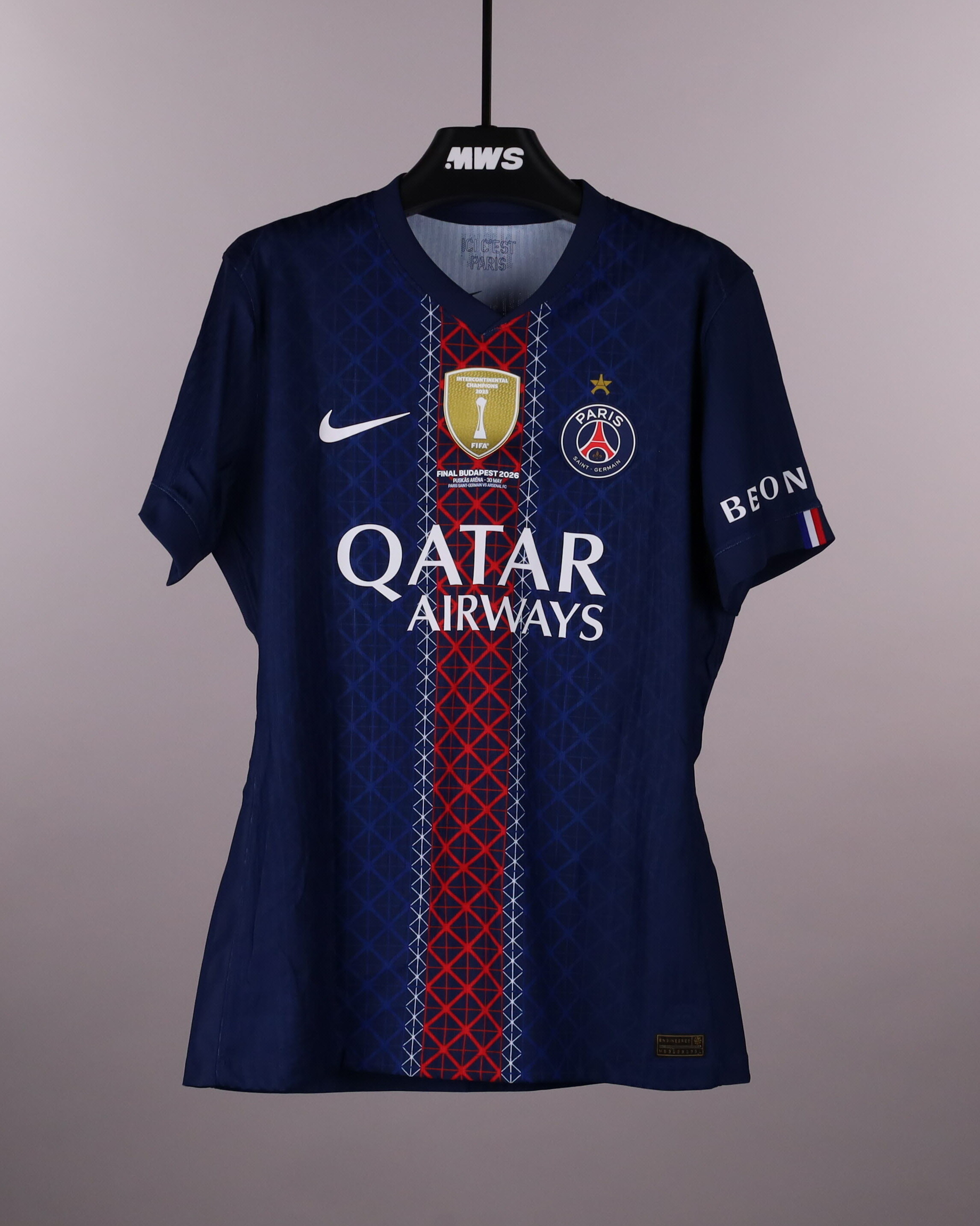 Khvicha Kvaratskhelia | Paris Saint Germain - Arsenal | MatchWornShirt