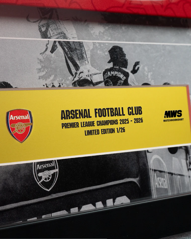 Limited Edition Framed Champions 26 Shirt - 1 | MatchWornShirt