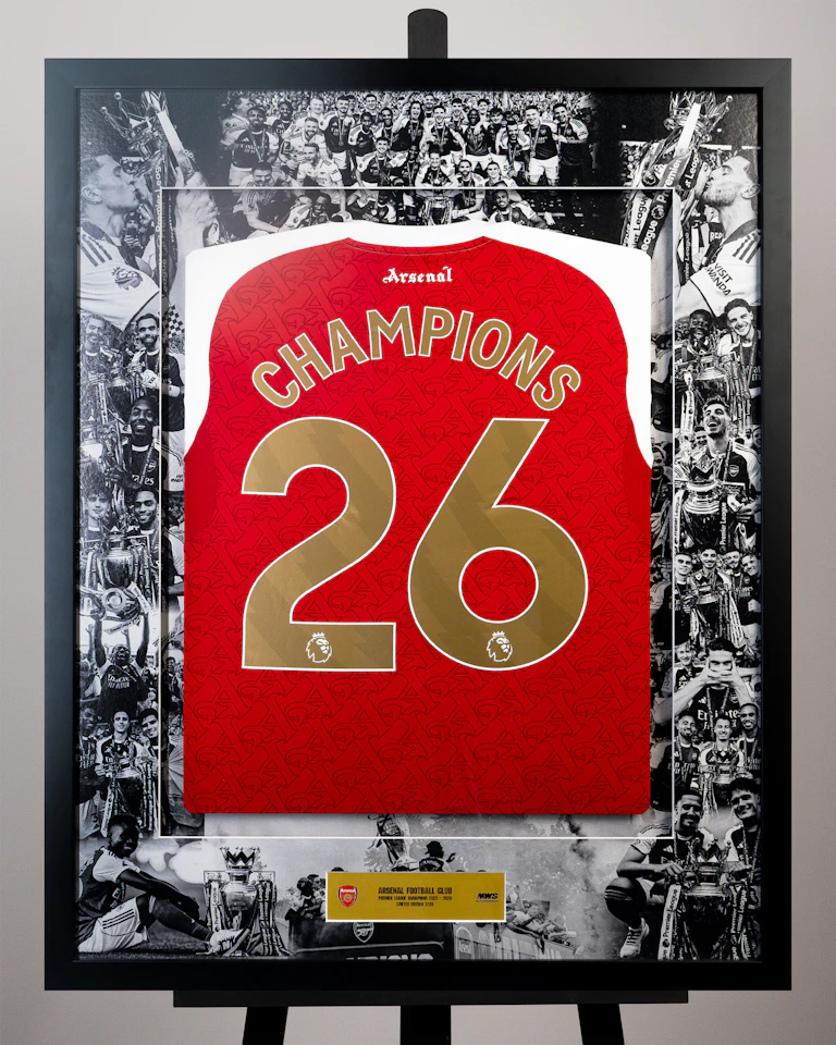 アーセナル　CHAMPIONS 26 ホーム26/27 Limited Edition Framed Champions 26 Shirt - 7 | MatchWornShirt