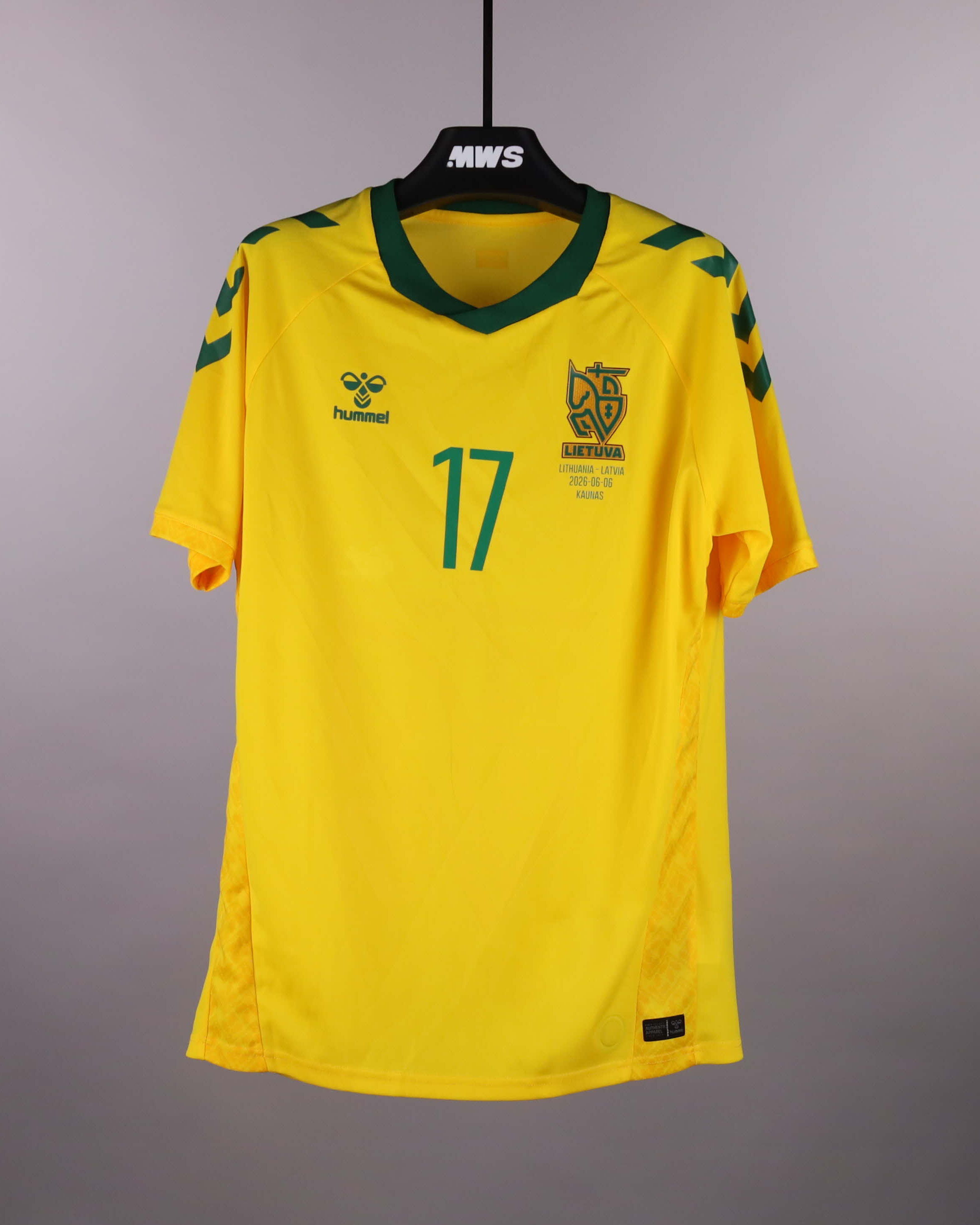 Domantas Šluta | Lithuania - Latvia | MatchWornShirt