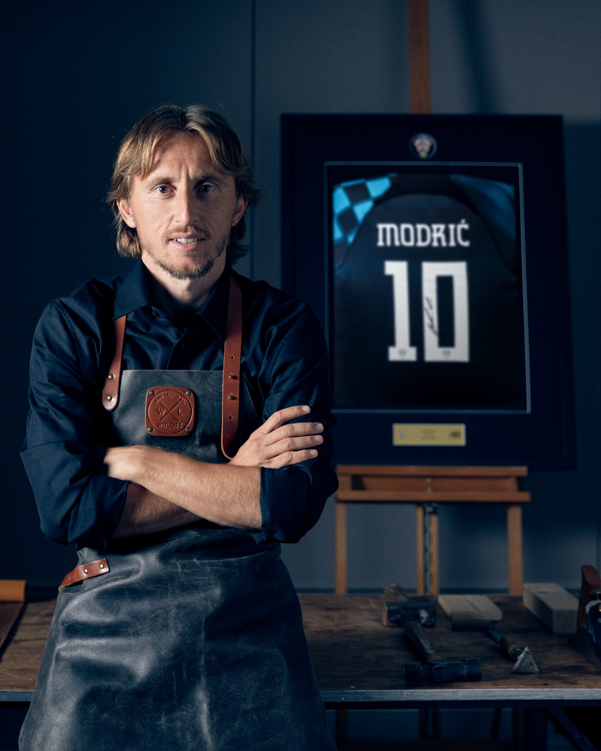 Luka Modrić Signed Framed Croatia Away Shirt 22/23