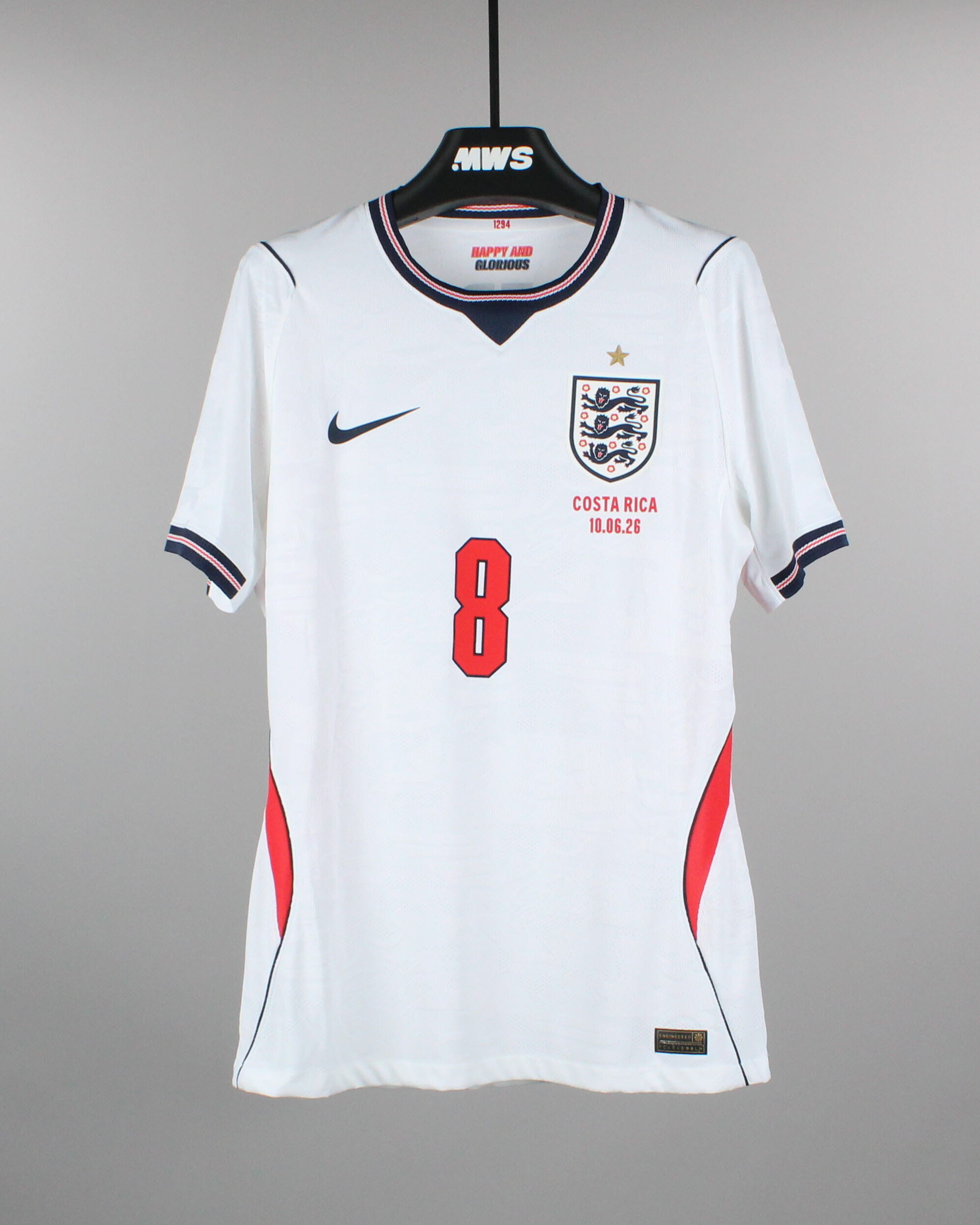 ウェア England National Team Jersey #8 Elliott Anderson | England - Costa Rica | MWS