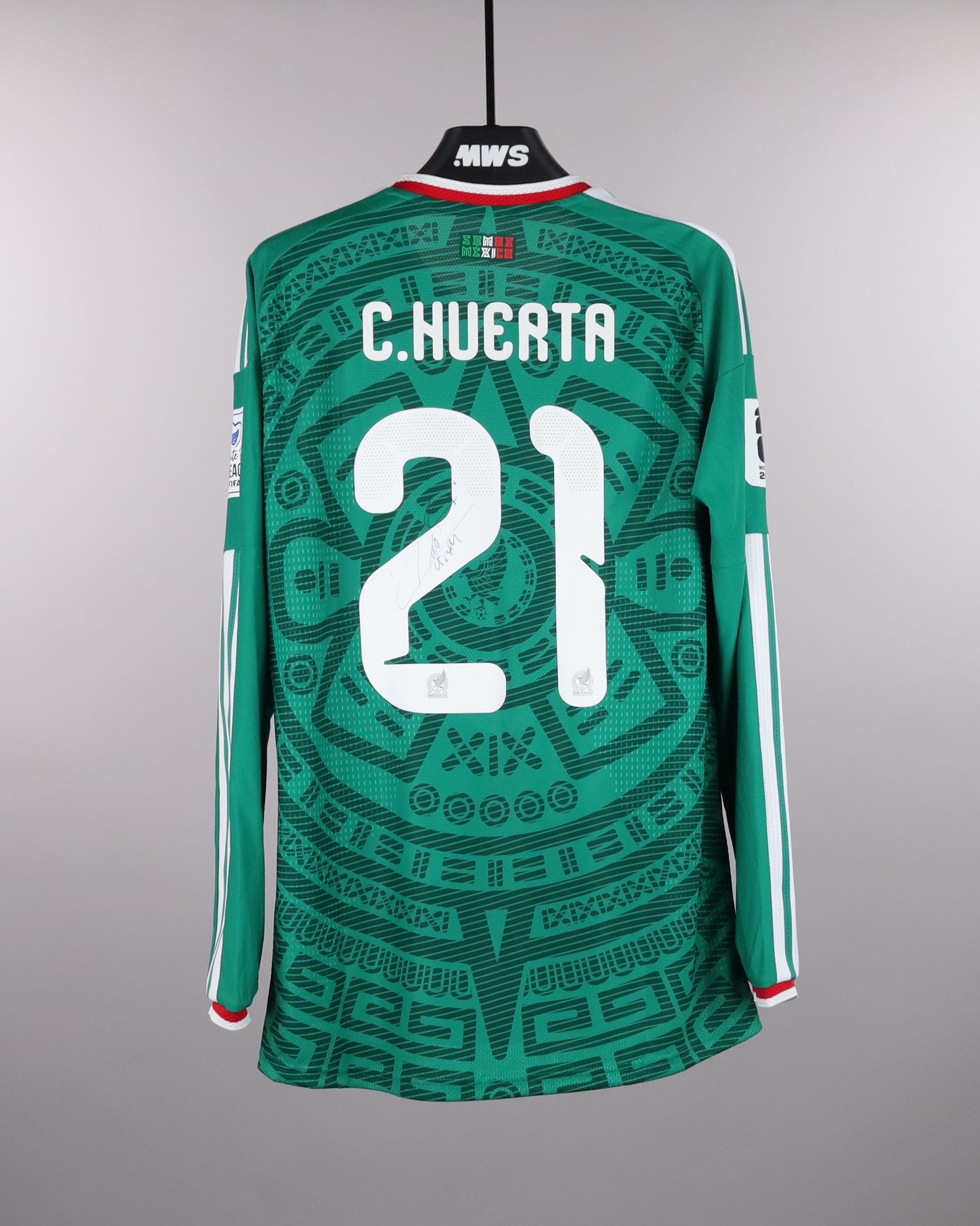 César Huerta | Mexico - South Africa | MatchWornShirt